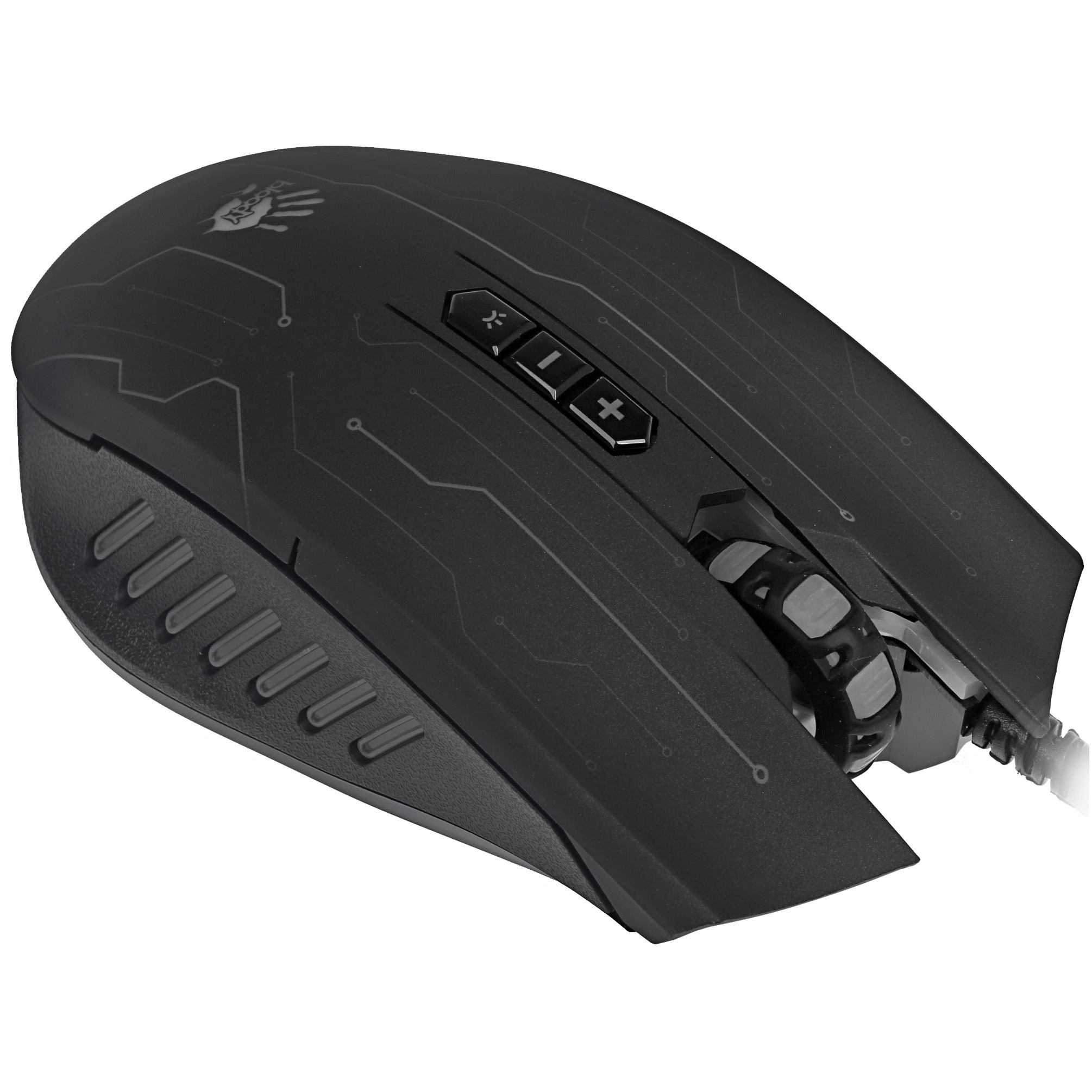 Мышь проводная A4Tech Bloody Q82 черный, 3200 dpi, USB, кнопки - 8