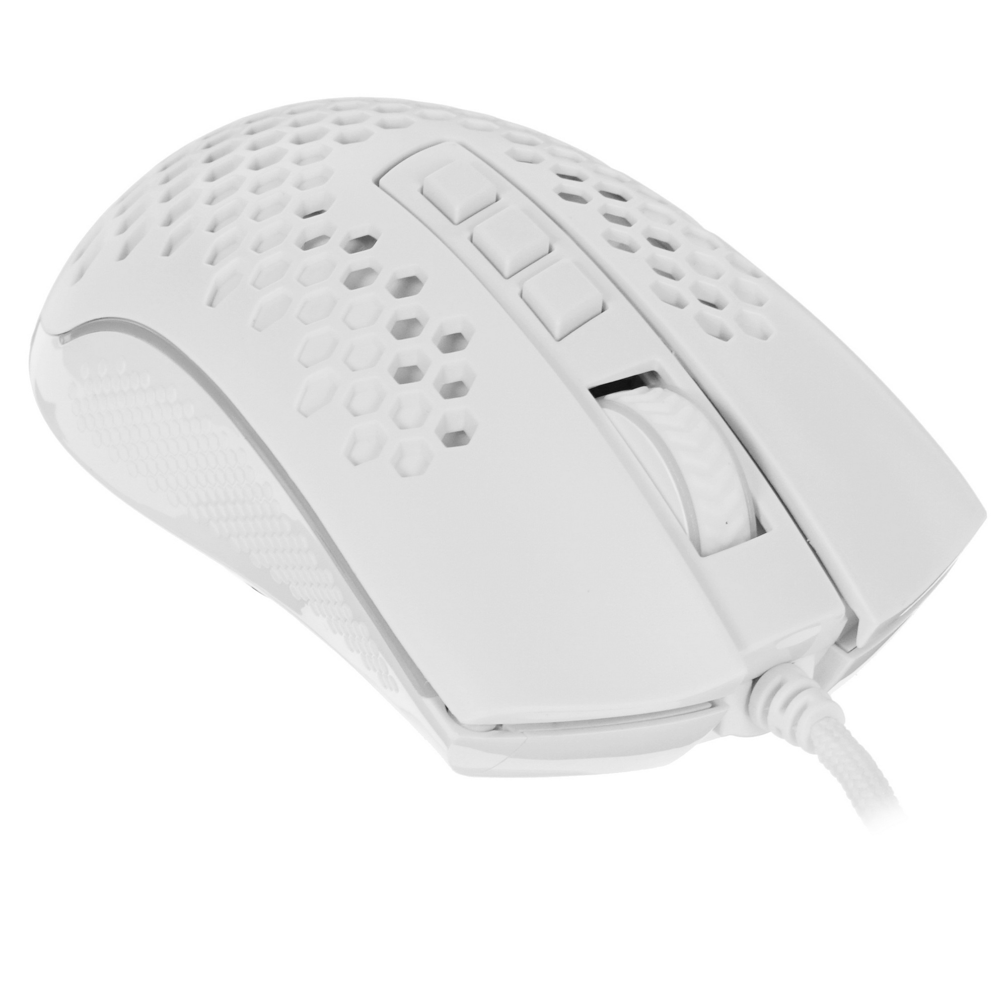 Мышь проводная Defender Redragon Storm белый, 12400 dpi, USB, кнопки - 8