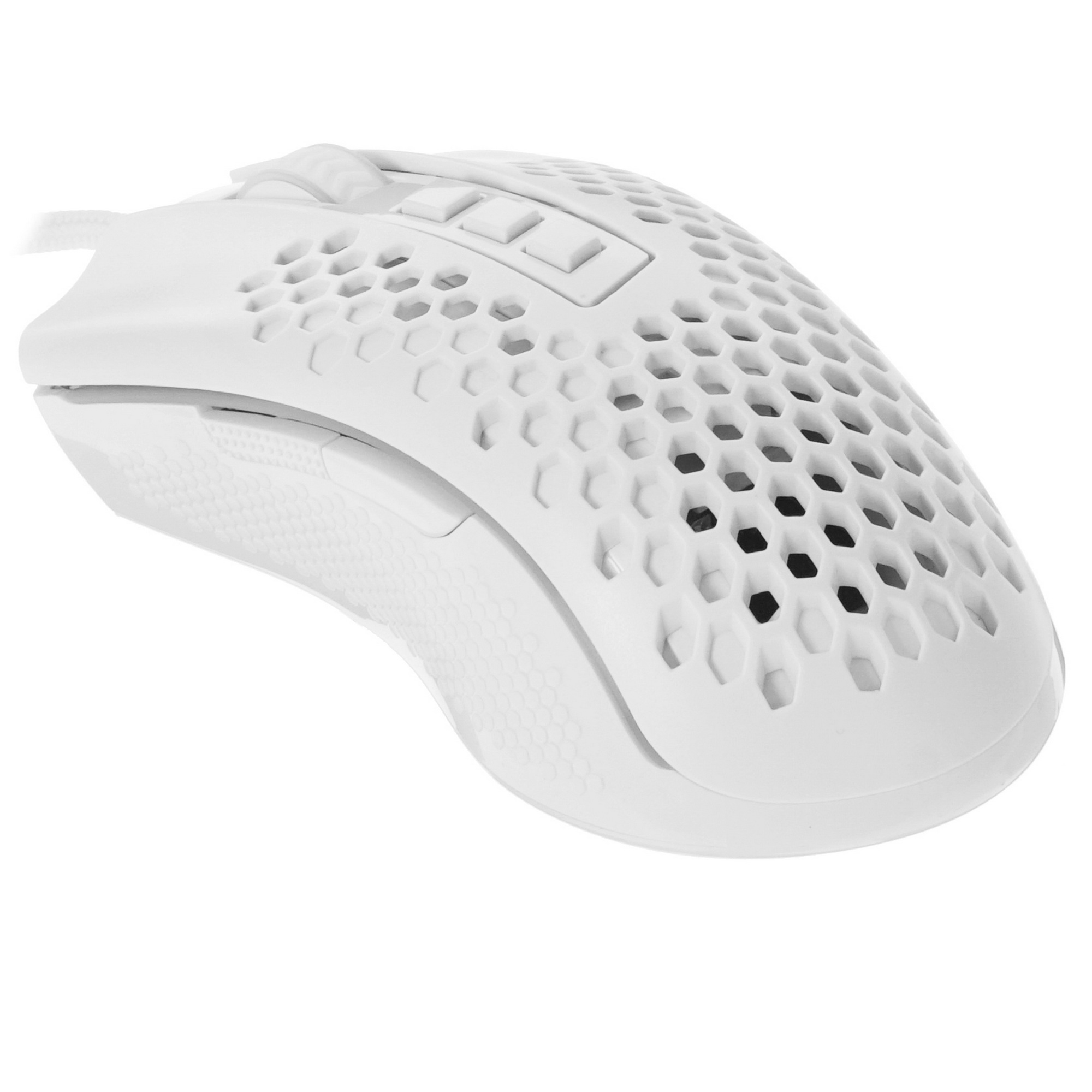 Мышь проводная Defender Redragon Storm белый, 12400 dpi, USB, кнопки - 8