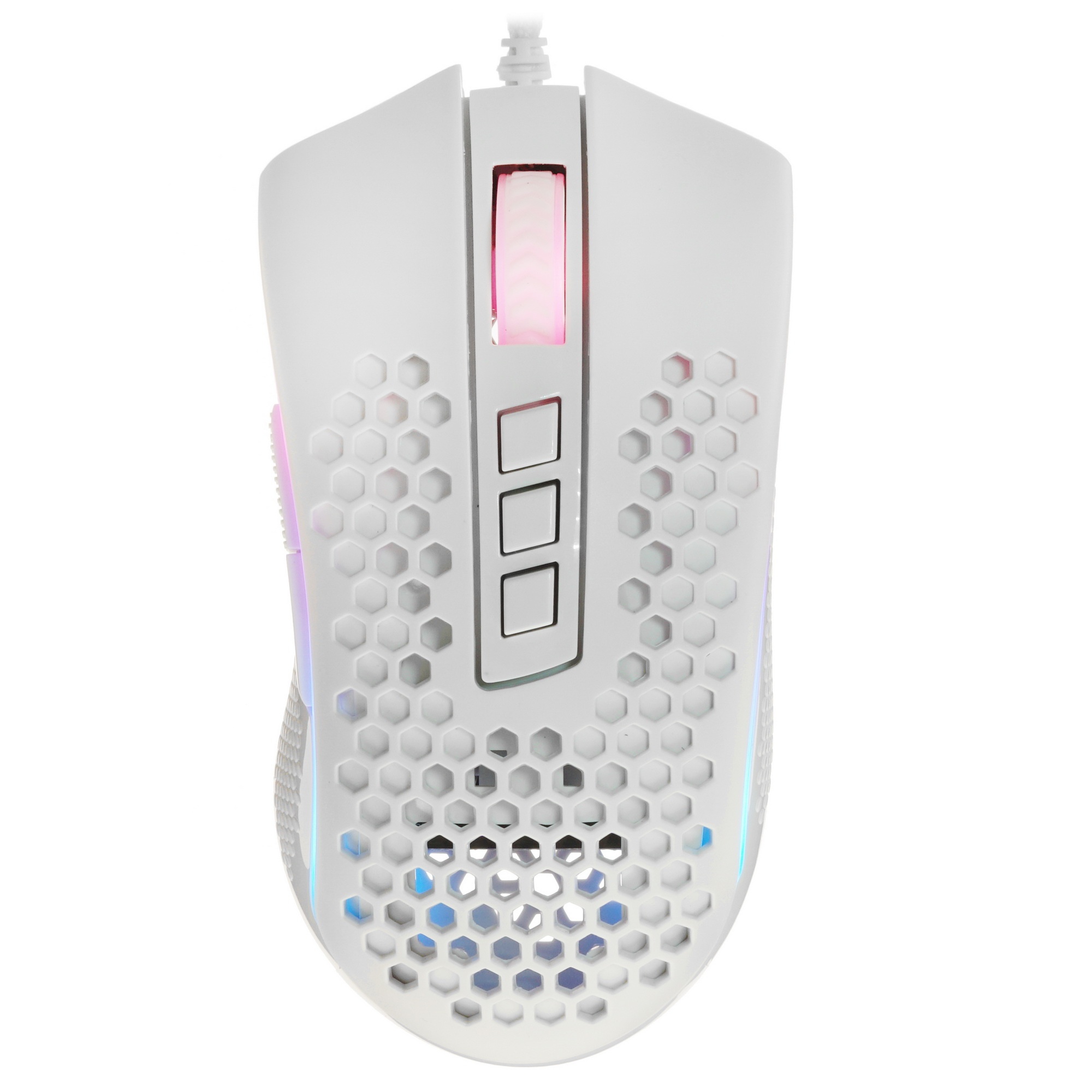 Мышь проводная Defender Redragon Storm белый, 12400 dpi, USB, кнопки - 8