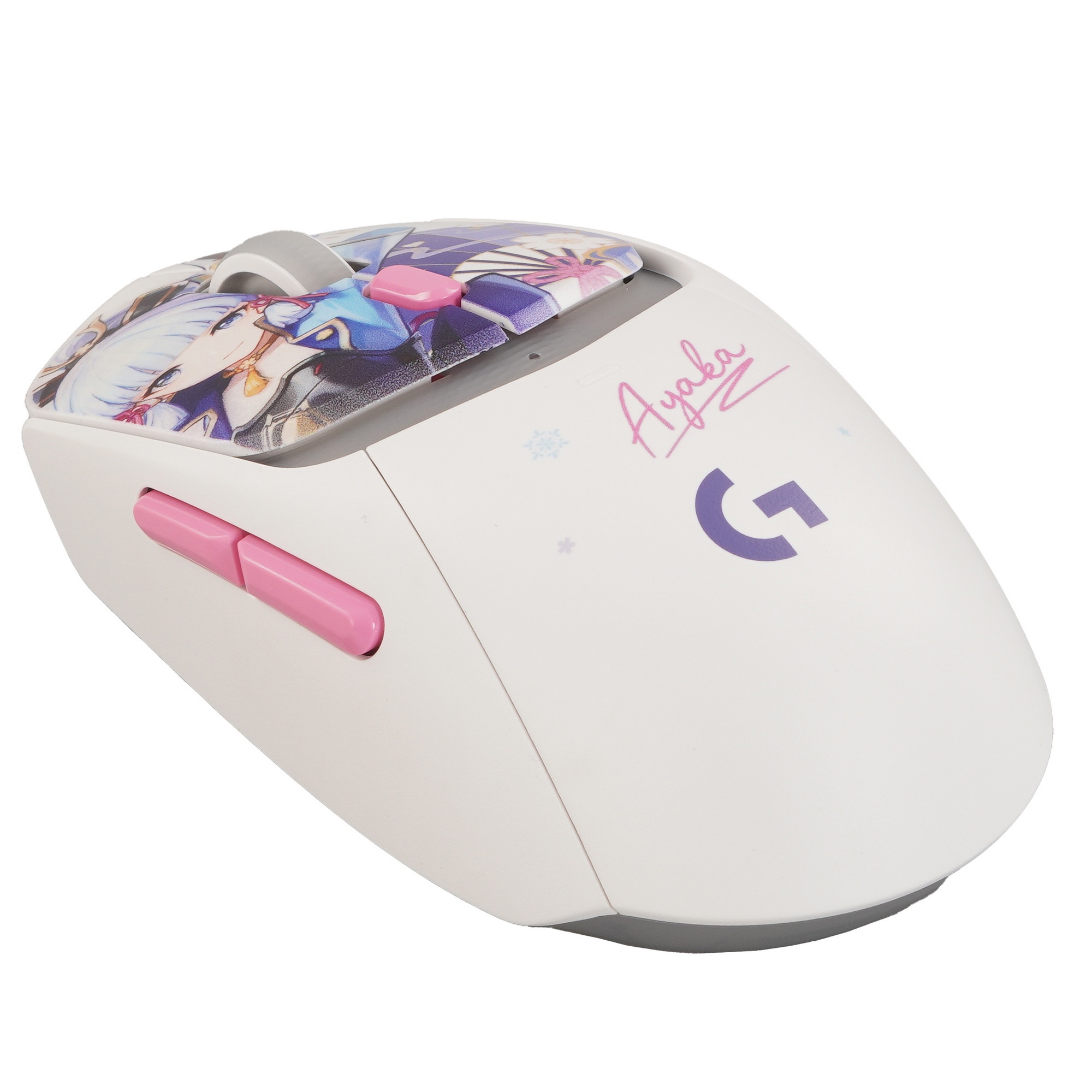 Мышь беспроводная Logitech G309 Lightspeed Ayaka Special Edition белый, 25600 dpi, радиоканал, Bluet
