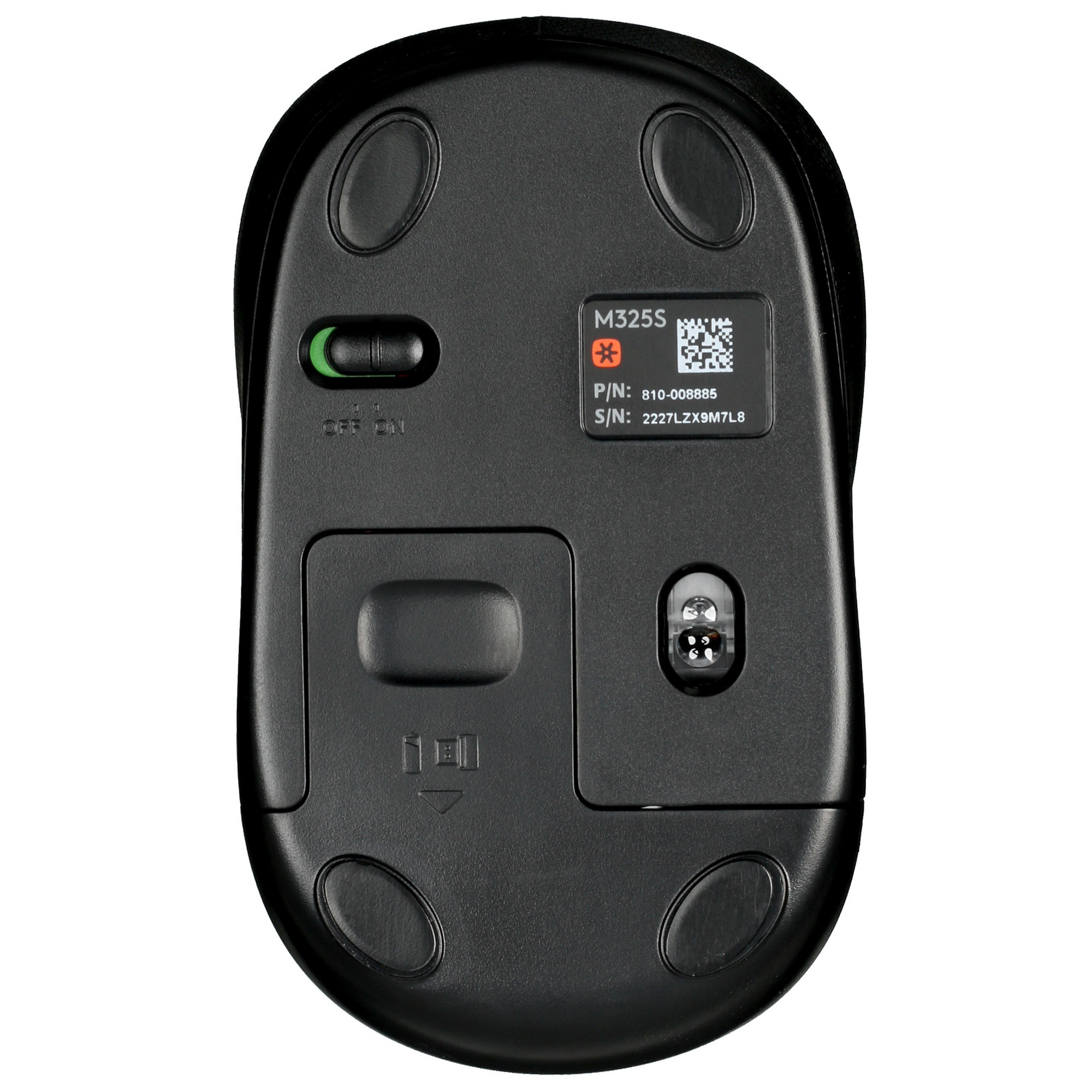 Мышь беспроводная Logitech M325s черный, 1000 dpi, радиоканал, USB, кнопки - 3