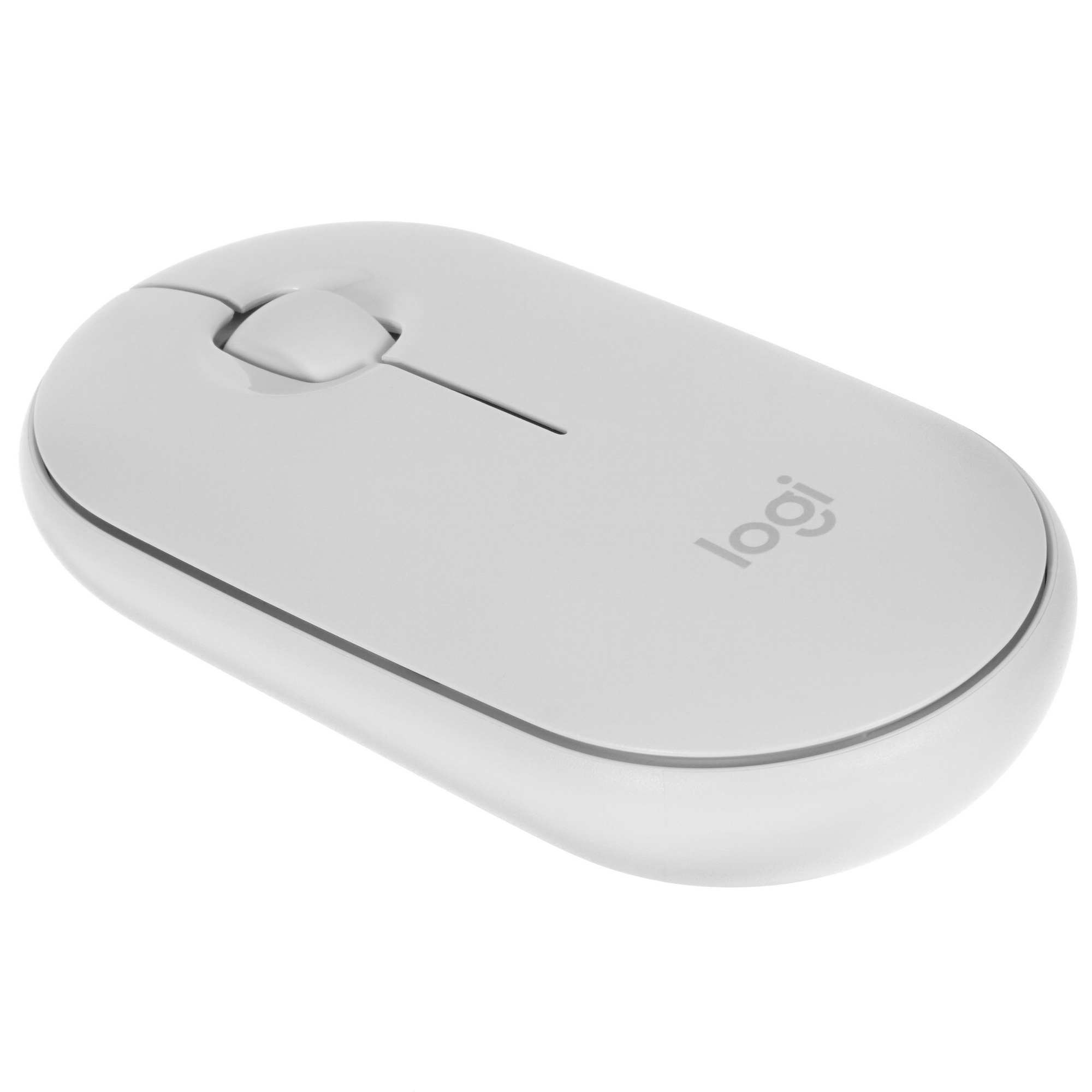 Мышь беспроводная Logitech Pebble M350 белый, 1000 dpi, радиоканал, Bluetooth, USB, кнопки - 3