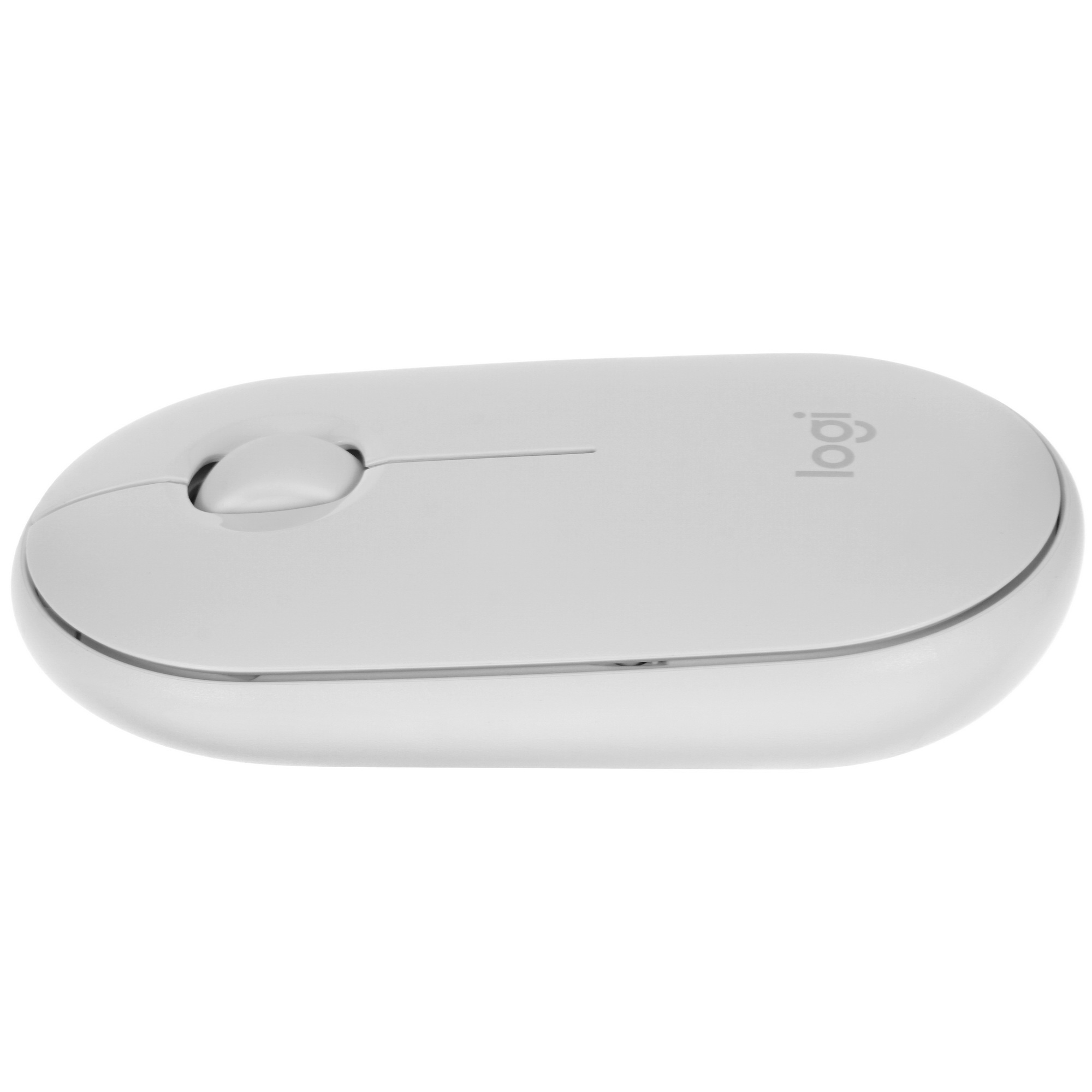 Мышь беспроводная Logitech Pebble M350 белый, 1000 dpi, радиоканал, Bluetooth, USB, кнопки - 3