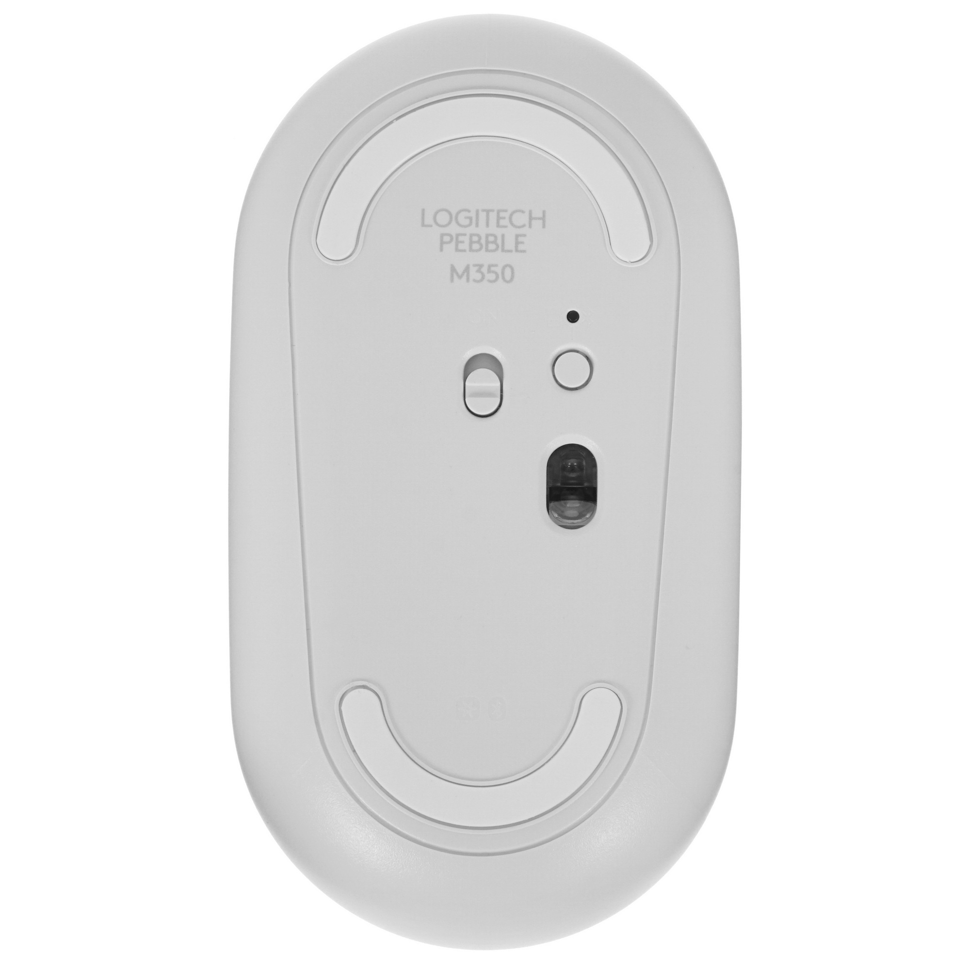 Мышь беспроводная Logitech Pebble M350 белый, 1000 dpi, радиоканал, Bluetooth, USB, кнопки - 3
