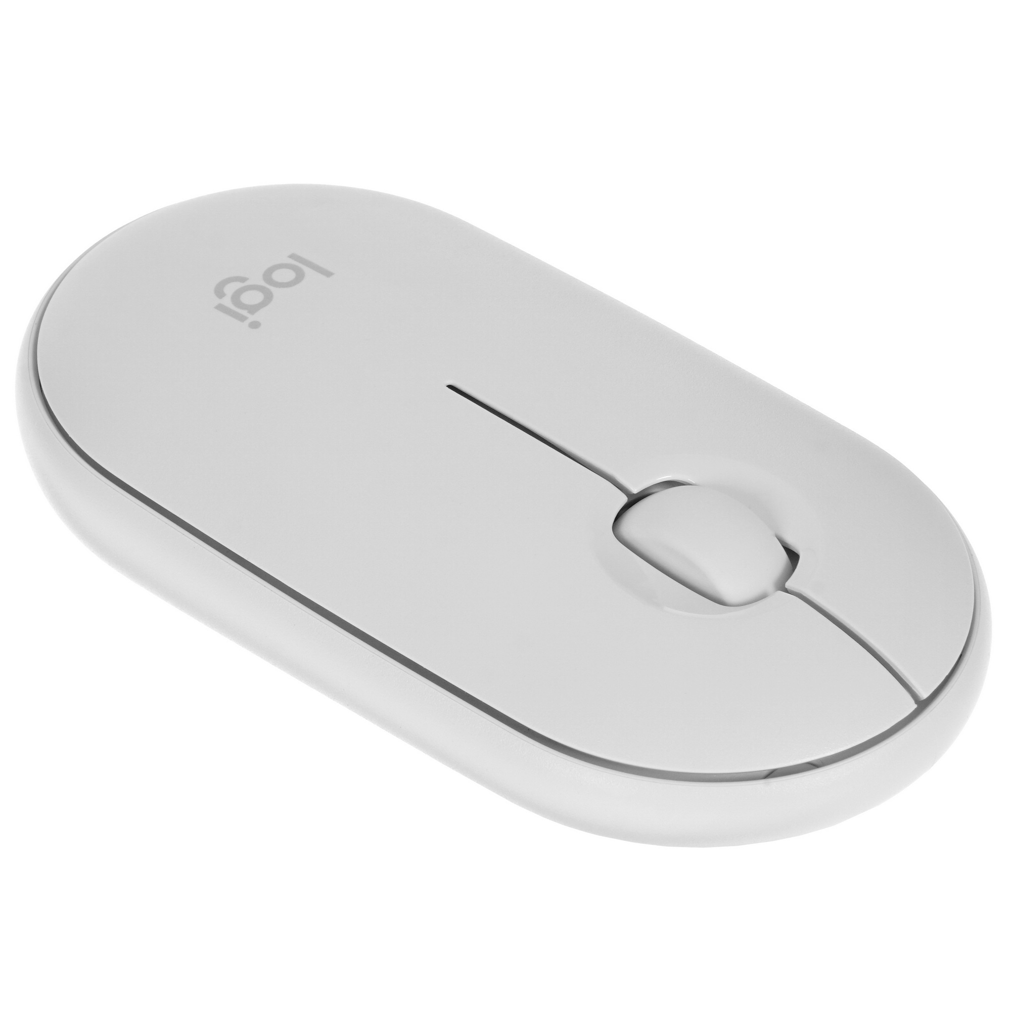 Мышь беспроводная Logitech Pebble M350 белый, 1000 dpi, радиоканал, Bluetooth, USB, кнопки - 3