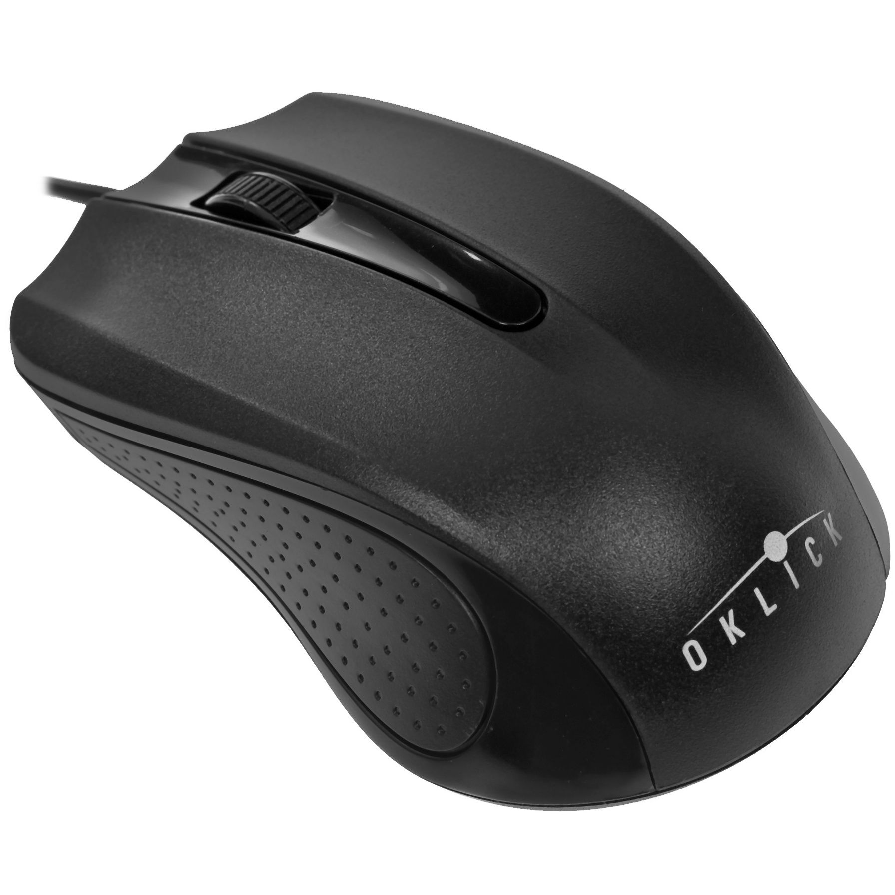 Мышь проводная Oklick 225M черный, 1200 dpi, USB, кнопки - 3
