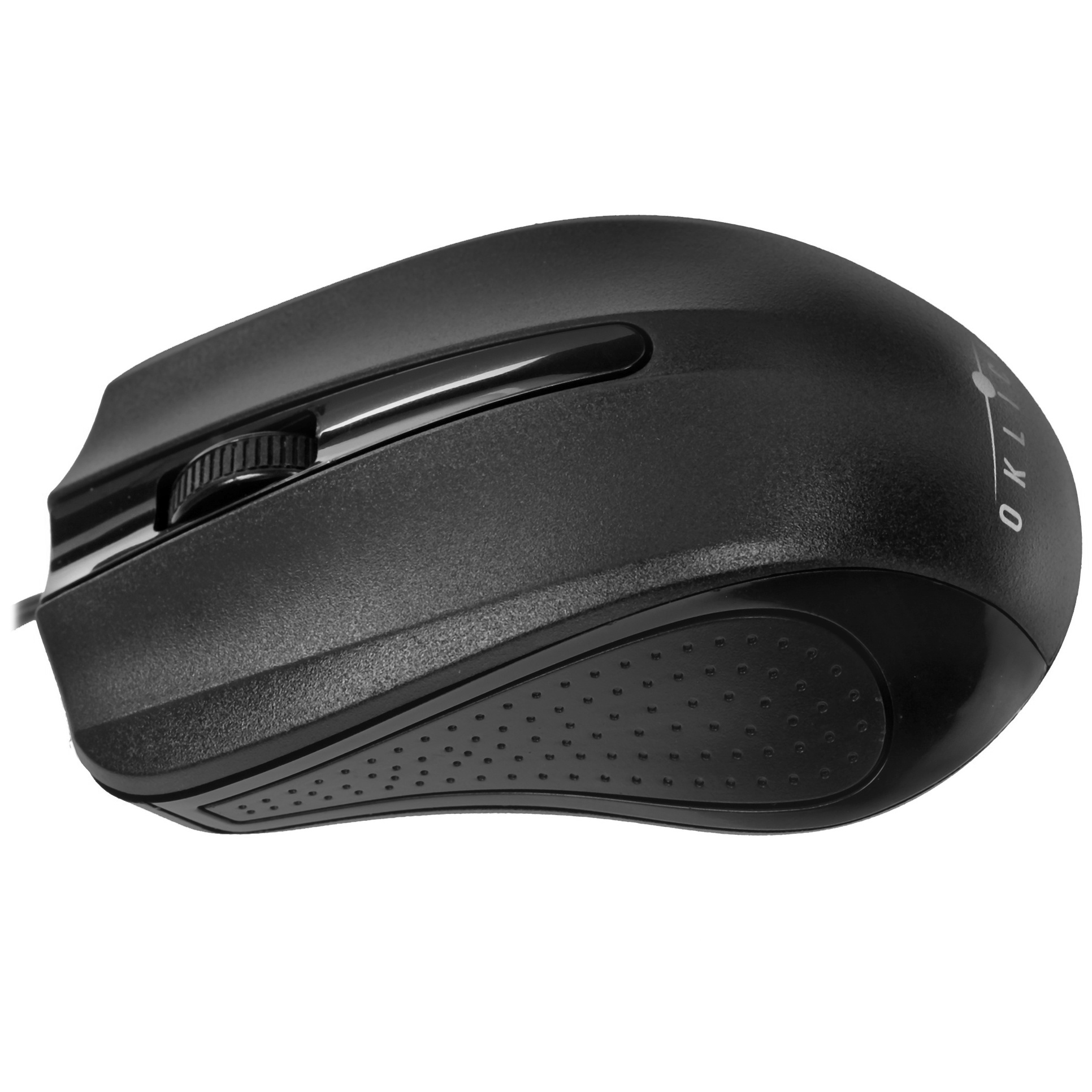 Мышь проводная Oklick 225M черный, 1200 dpi, USB, кнопки - 3