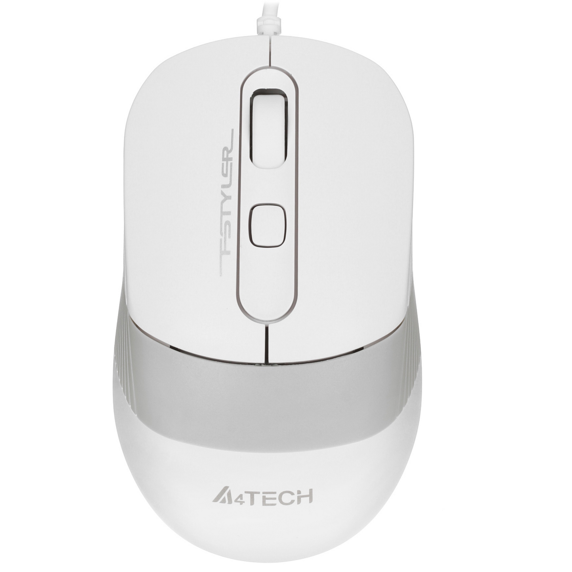 Мышь проводная A4Tech Fstyler FM10S белый/серый, 1600 dpi, USB, кнопки - 4