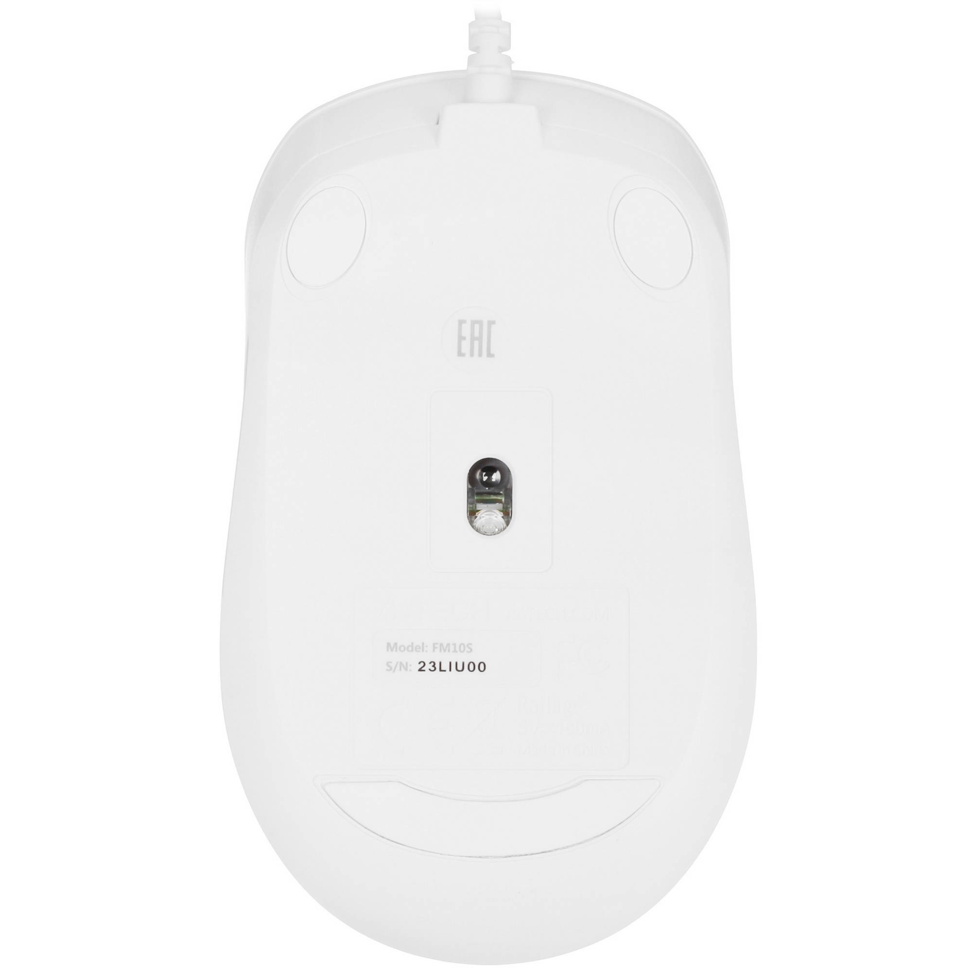 Мышь проводная A4Tech Fstyler FM10S белый/серый, 1600 dpi, USB, кнопки - 4