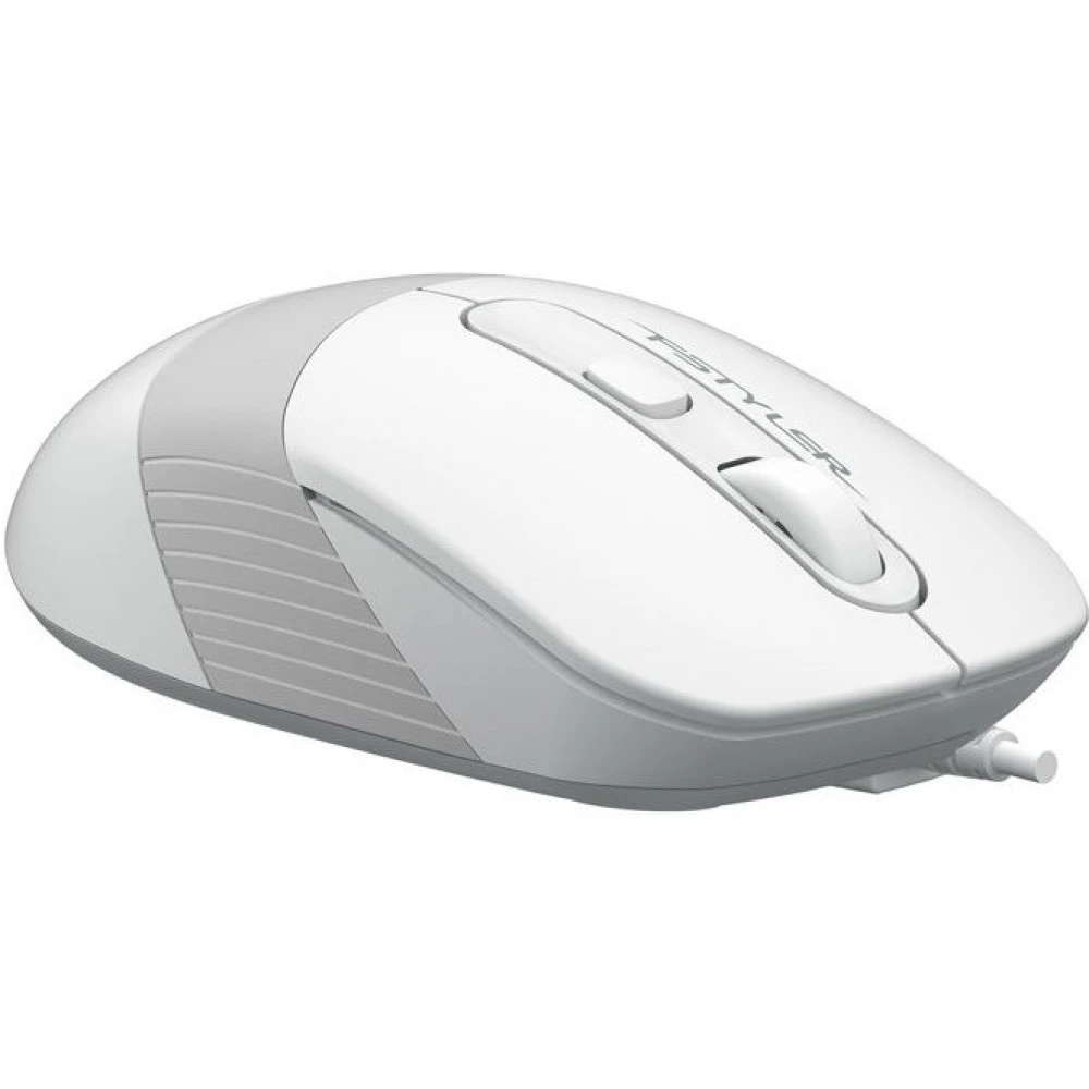 Мышь проводная A4Tech Fstyler FM10S белый/серый, 1600 dpi, USB, кнопки - 4
