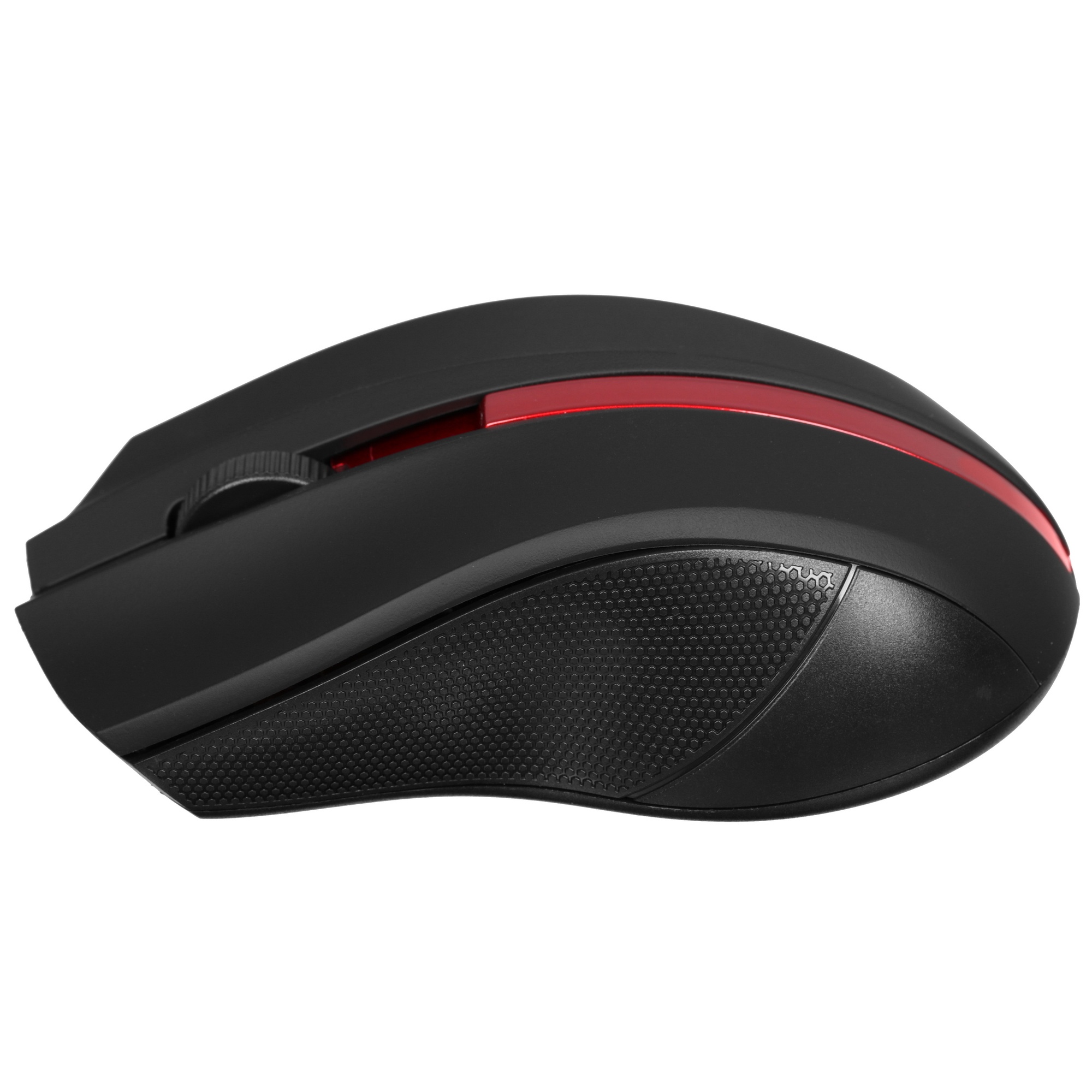 Мышь беспроводная HIPER HOMW-073 черный/красный, 1000 dpi, радиоканал, USB, кнопки - 3