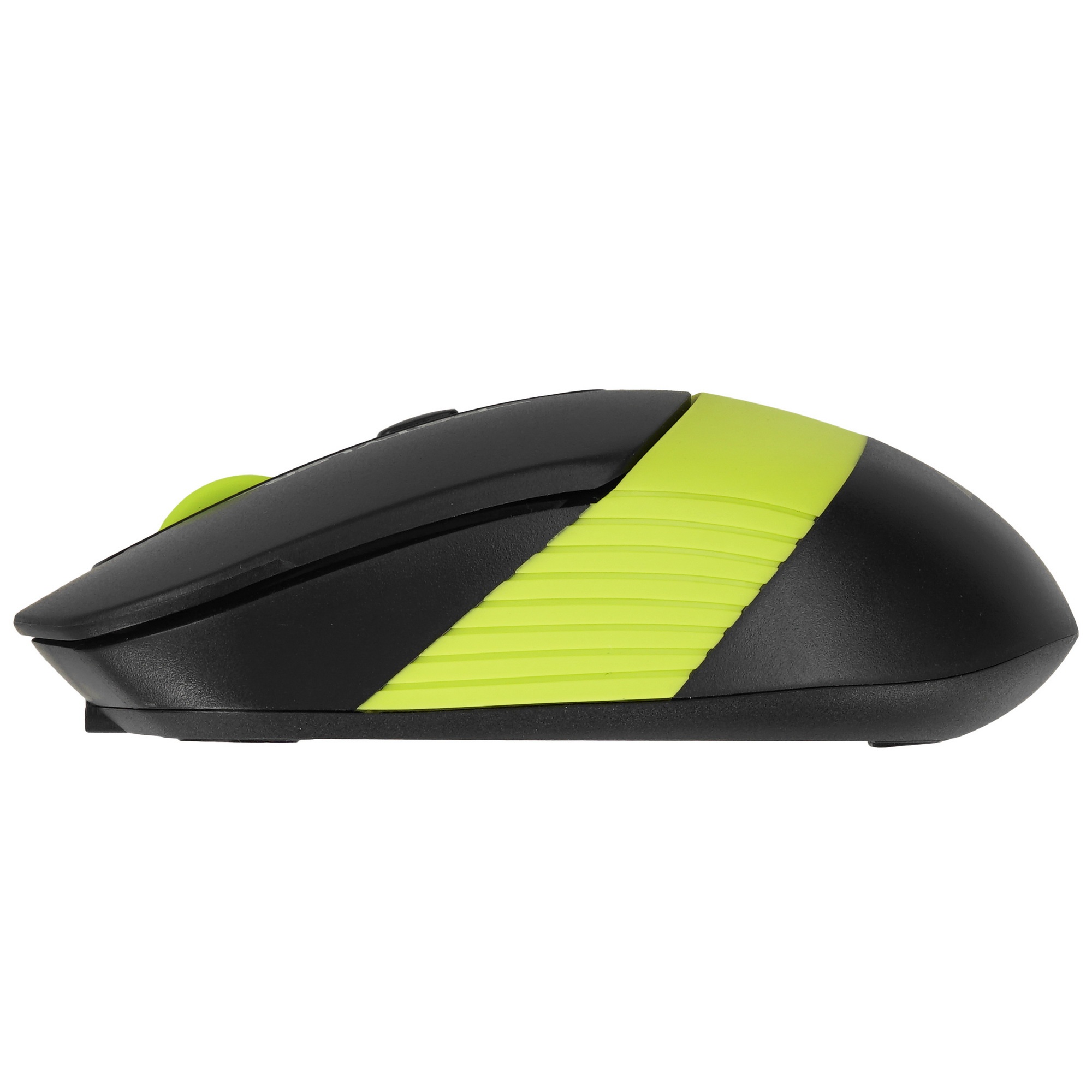 Мышь беспроводная A4Tech Fstyler FG10CS Air черный/зеленый, 2000 dpi, радиоканал, USB, кнопки - 4