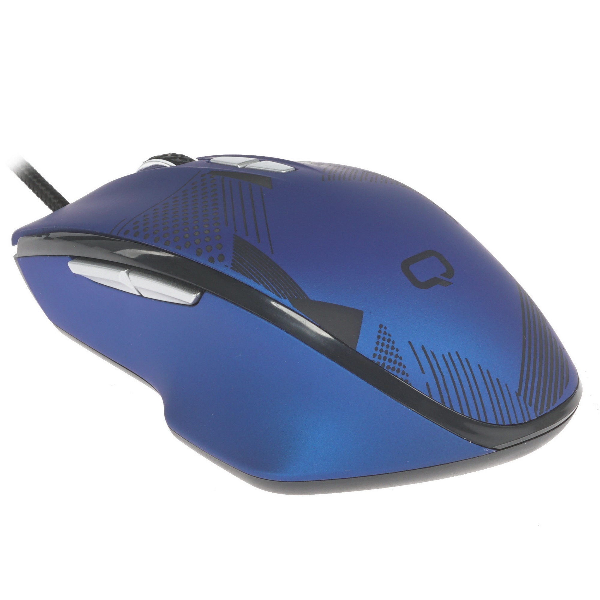 Мышь проводная Qumo Office Enigma M59 синий, 2400 dpi, USB, кнопки - 7