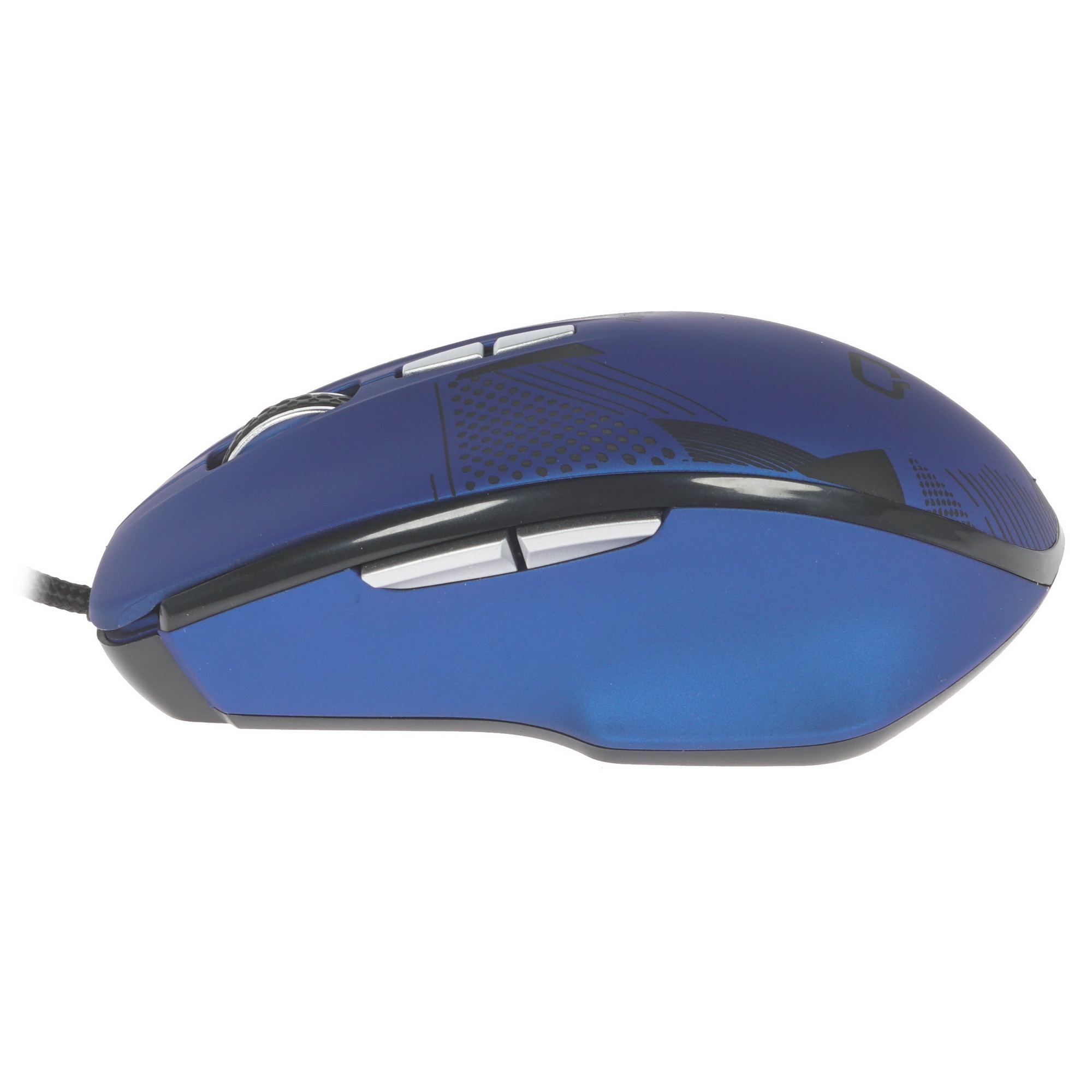 Мышь проводная Qumo Office Enigma M59 синий, 2400 dpi, USB, кнопки - 7