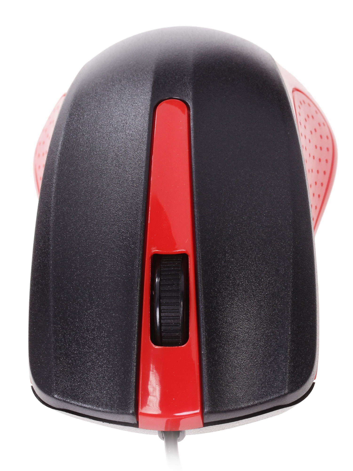 Мышь проводная Oklick 225M черный/красный, 1200 dpi, USB, кнопки - 3