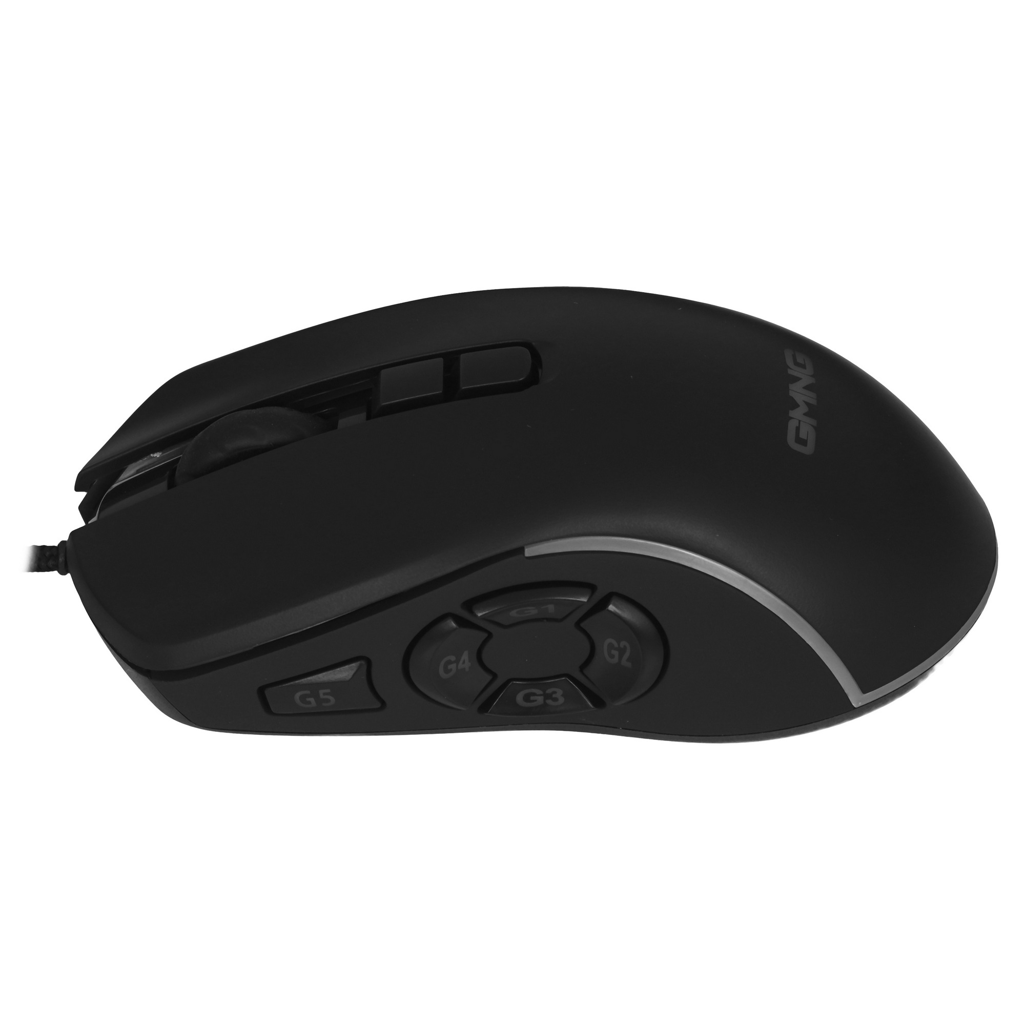 Мышь проводная GMNG XM003 черный, 32000 dpi, USB, кнопки - 10