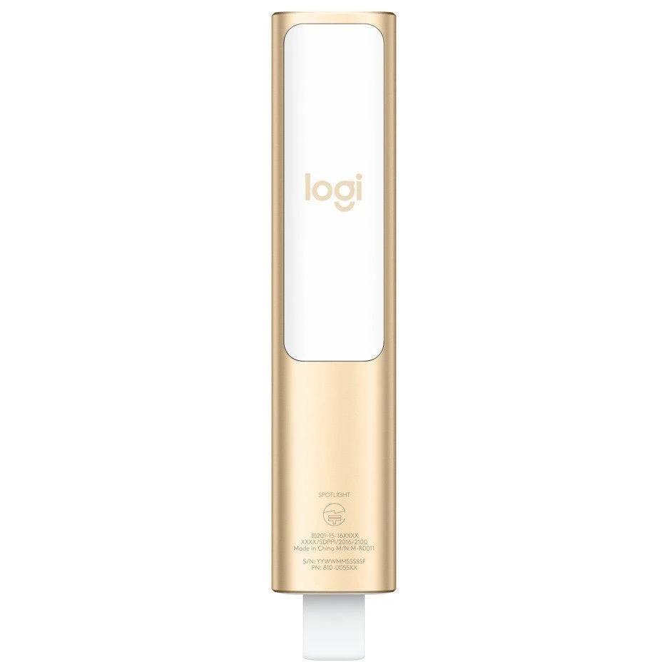 Презентер Logitech Spotlight золотистый, радиоканал, USB, кнопки - 3