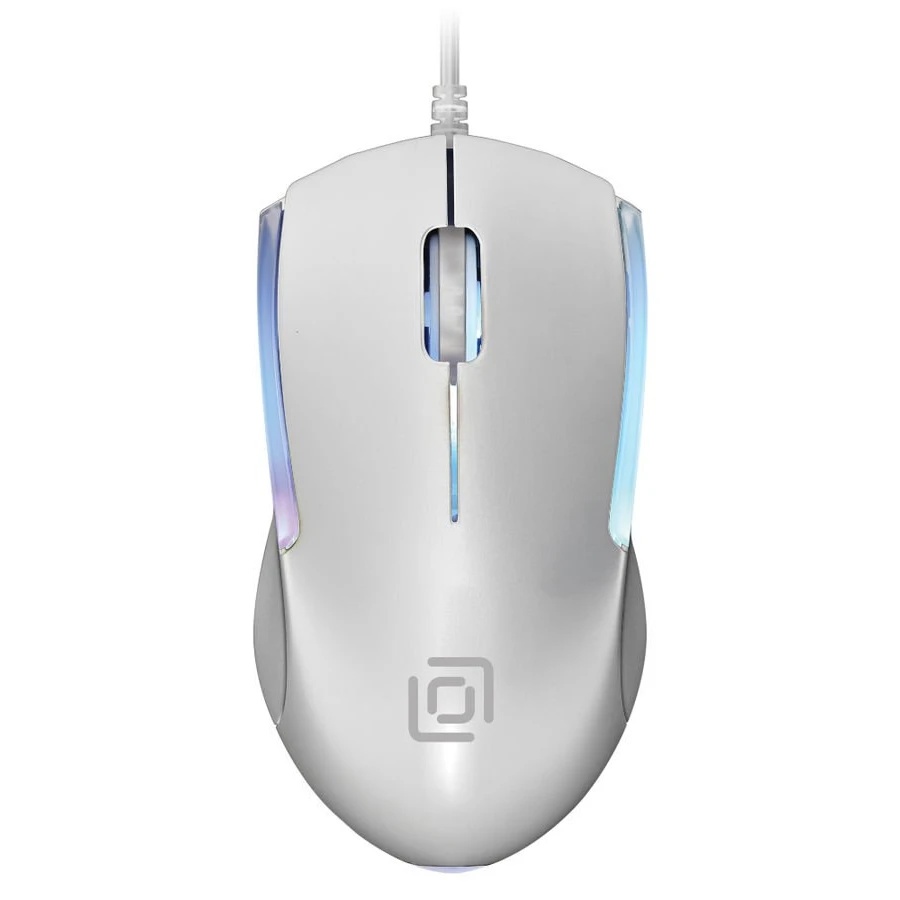 Мышь проводная Oklick 245M белый, 1000 dpi, USB, кнопки - 3