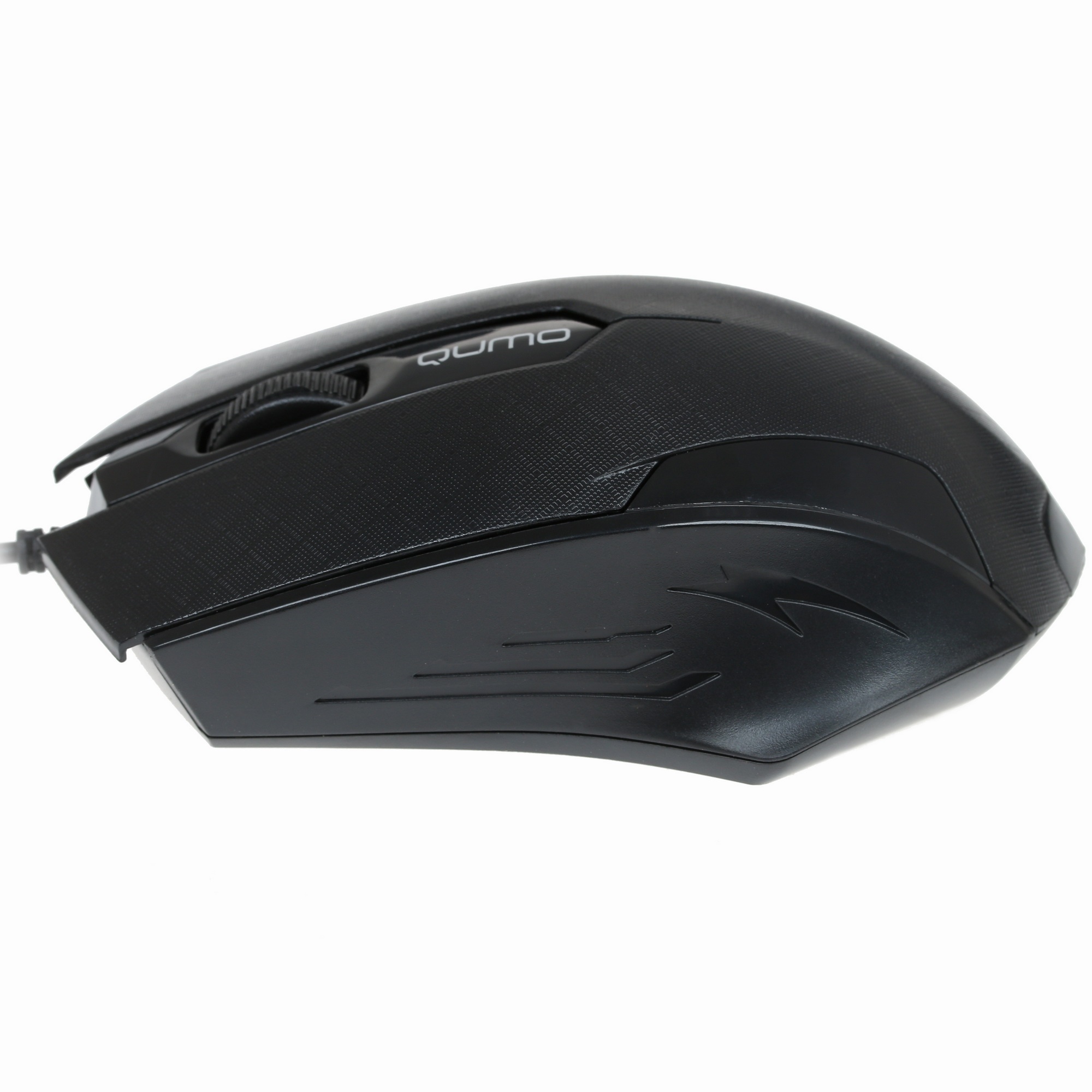 Мышь проводная Qumo Office M14 черный, 1000 dpi, USB, кнопки - 3