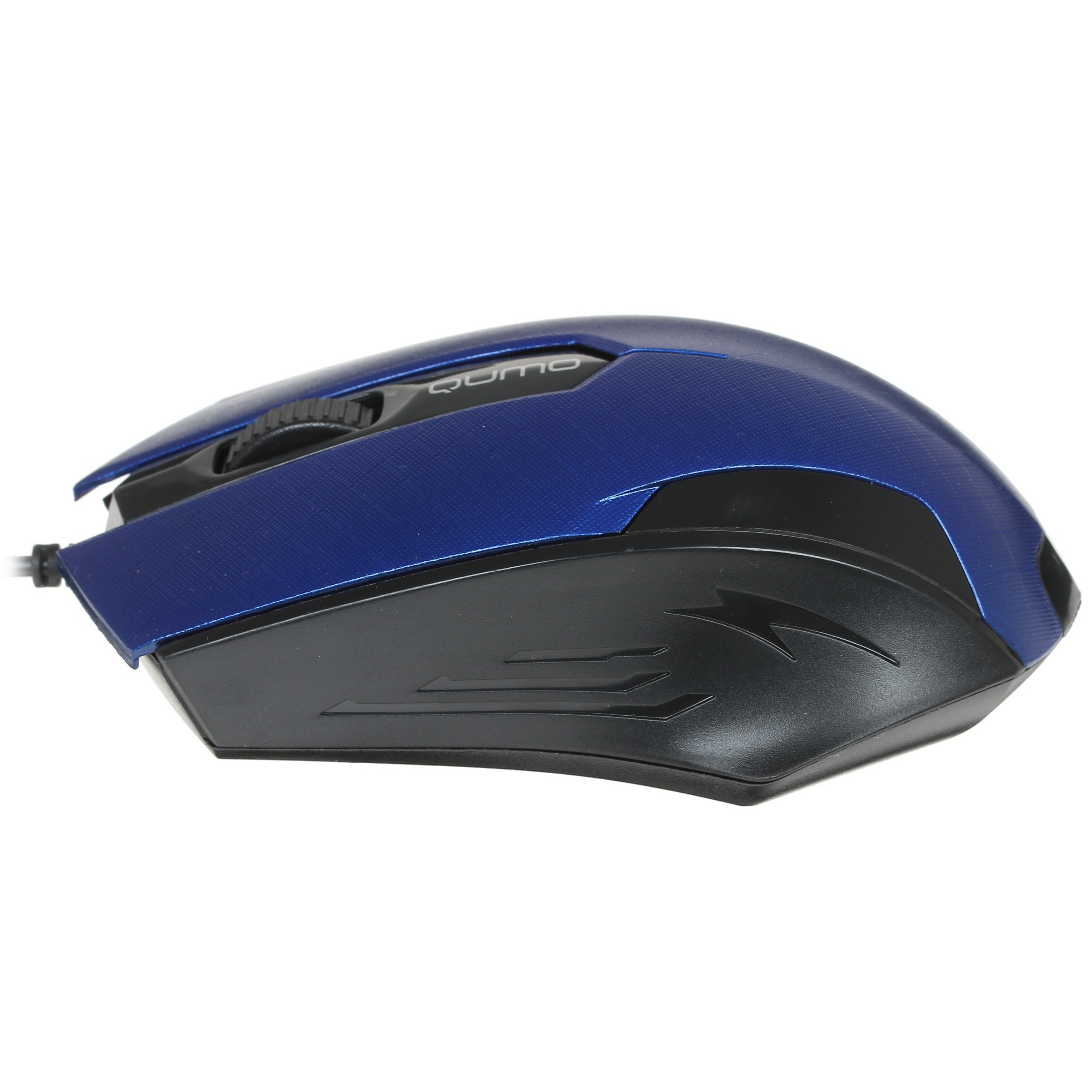 Мышь проводная Qumo Office M14 синий, 1000 dpi, USB, кнопки - 3