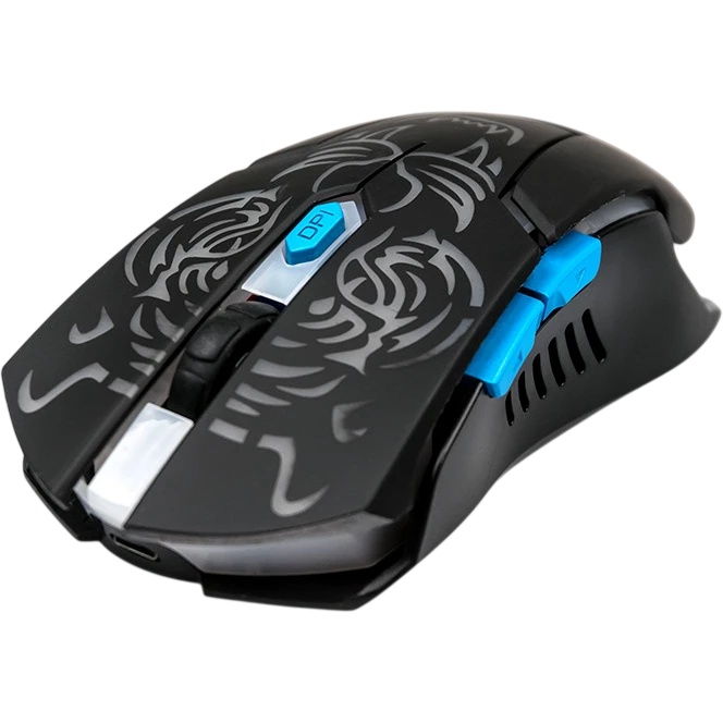 Мышь беспроводная Dialog Gan-Kata MRGK-12UR черный, 1600 dpi, радиоканал, USB, кнопки - 6