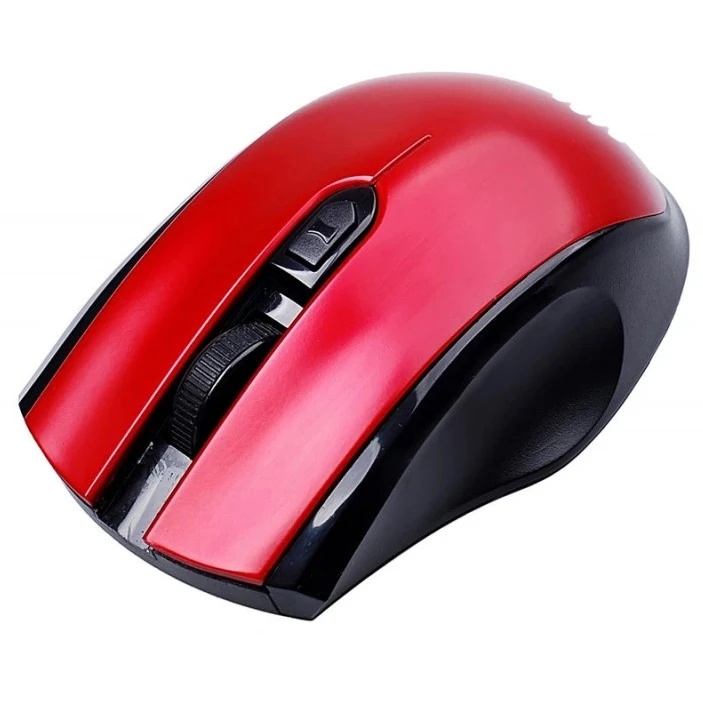 Мышь беспроводная Acer OMR032 черный/красный, 1600 dpi, радиоканал, USB, кнопки - 4