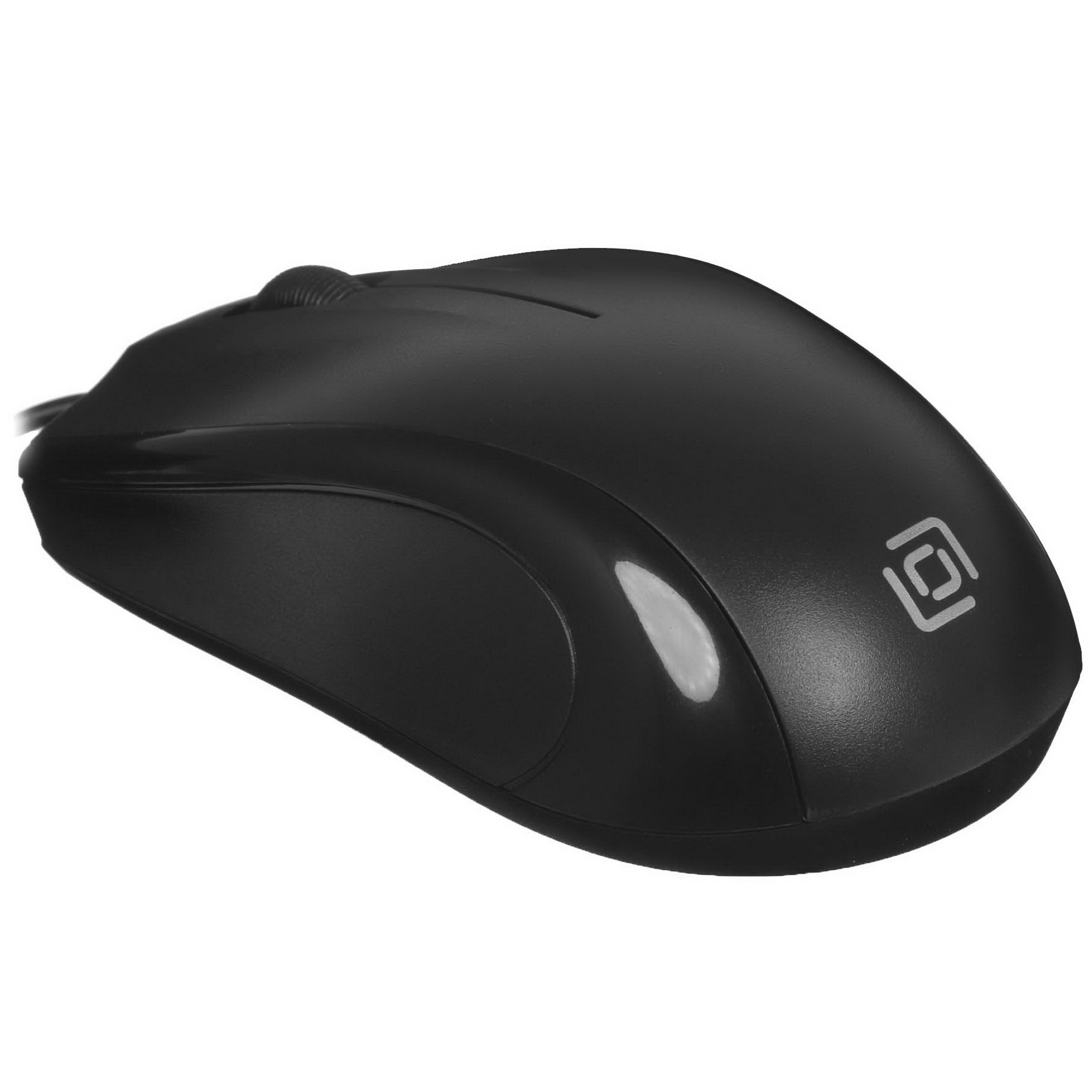 Мышь проводная Oklick 185M черный, 1200 dpi, USB, кнопки - 3