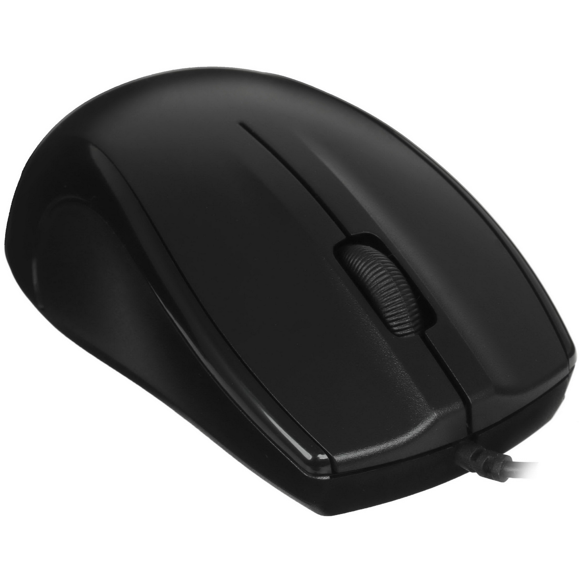 Мышь проводная Oklick 185M черный, 1200 dpi, USB, кнопки - 3