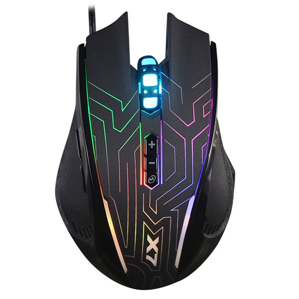 Мышь проводная A4Tech X87 черный, 2400 dpi, USB, кнопки - 8