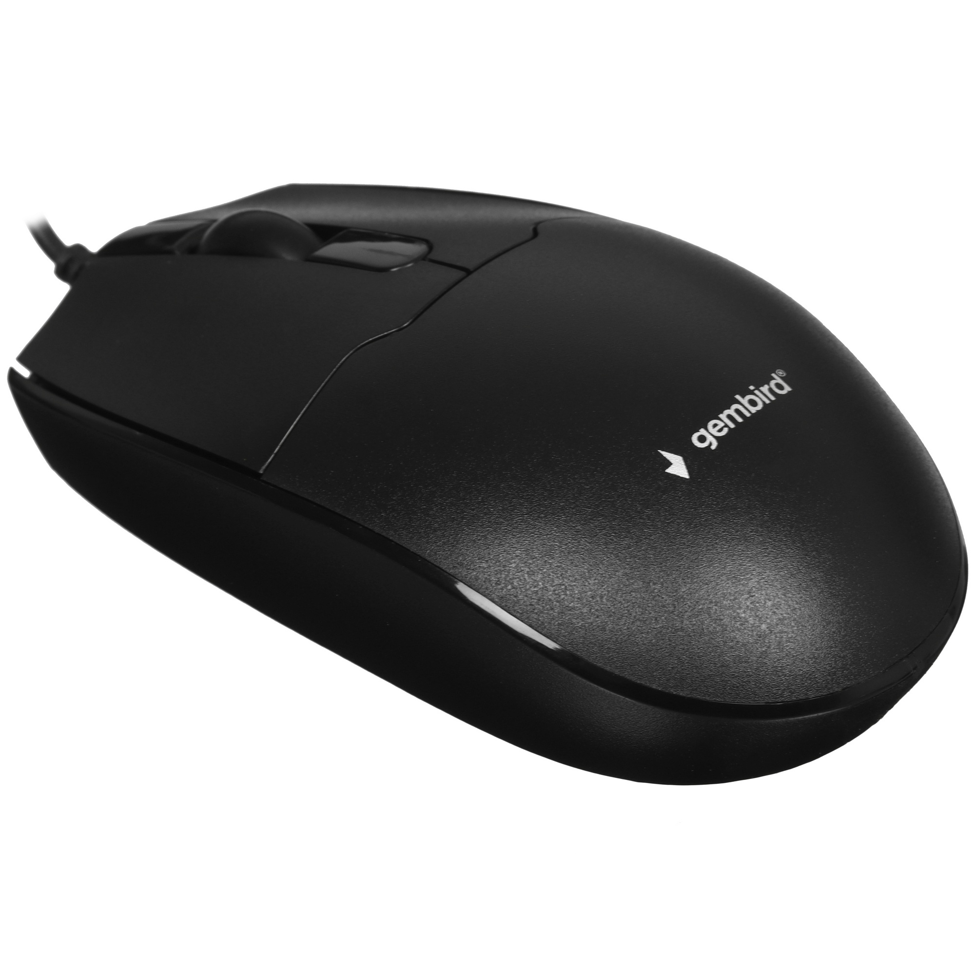 Мышь проводная Gembird MOP-425 черный, 1000 dpi, USB, кнопки - 3