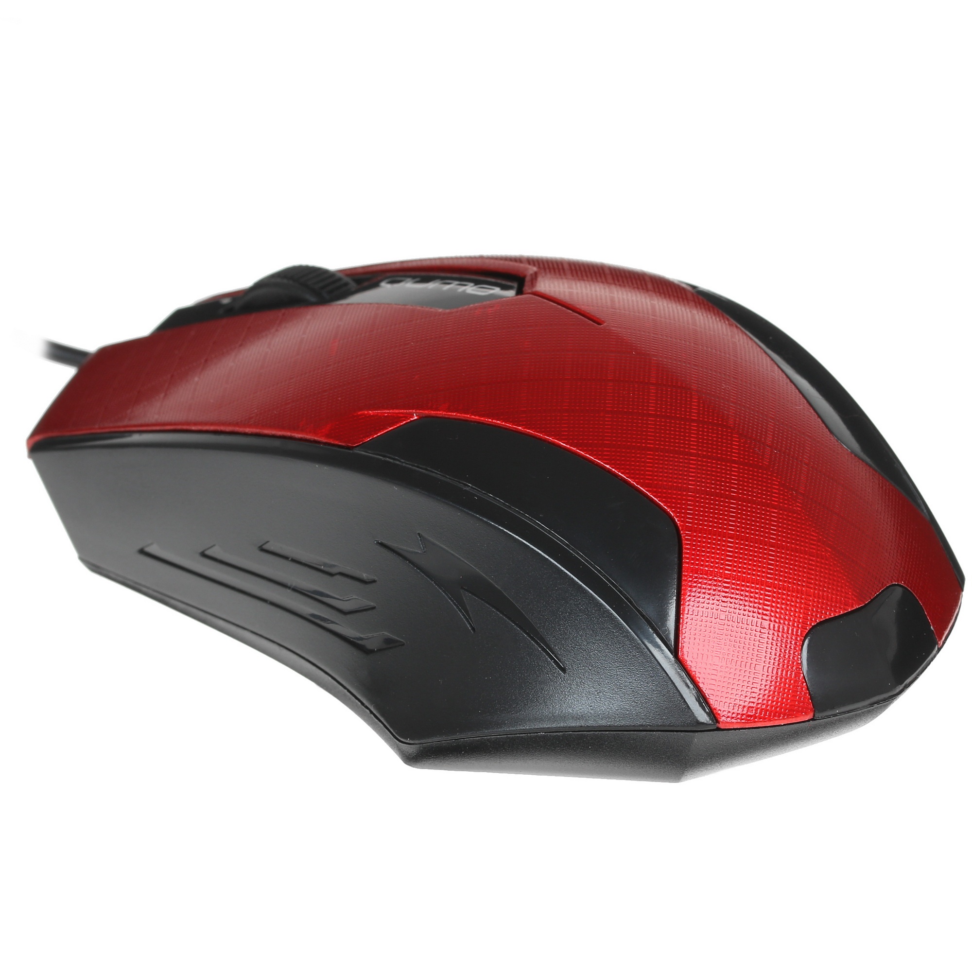 Мышь проводная Qumo Office M14 красный, 1000 dpi, USB, кнопки - 3