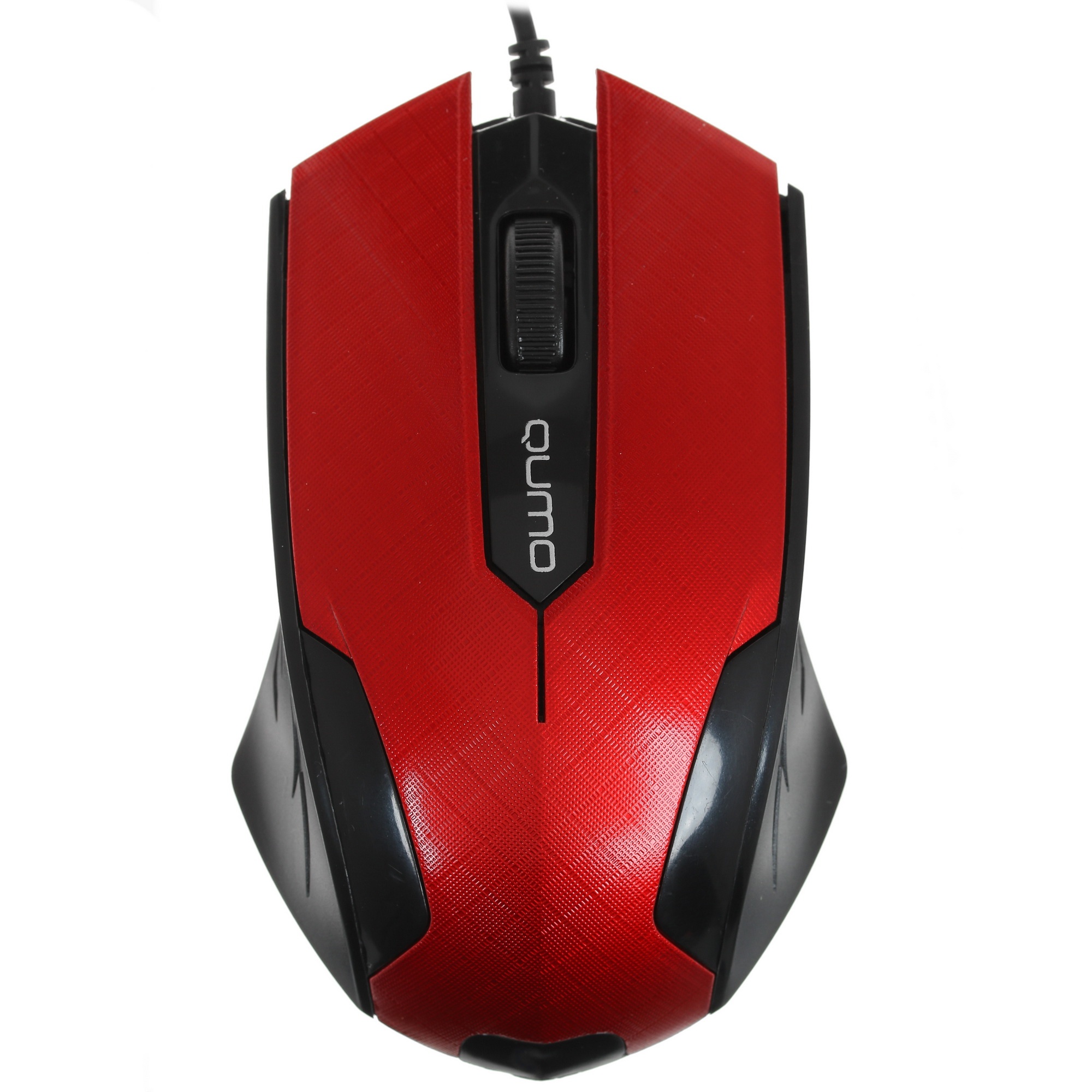 Мышь проводная Qumo Office M14 красный, 1000 dpi, USB, кнопки - 3