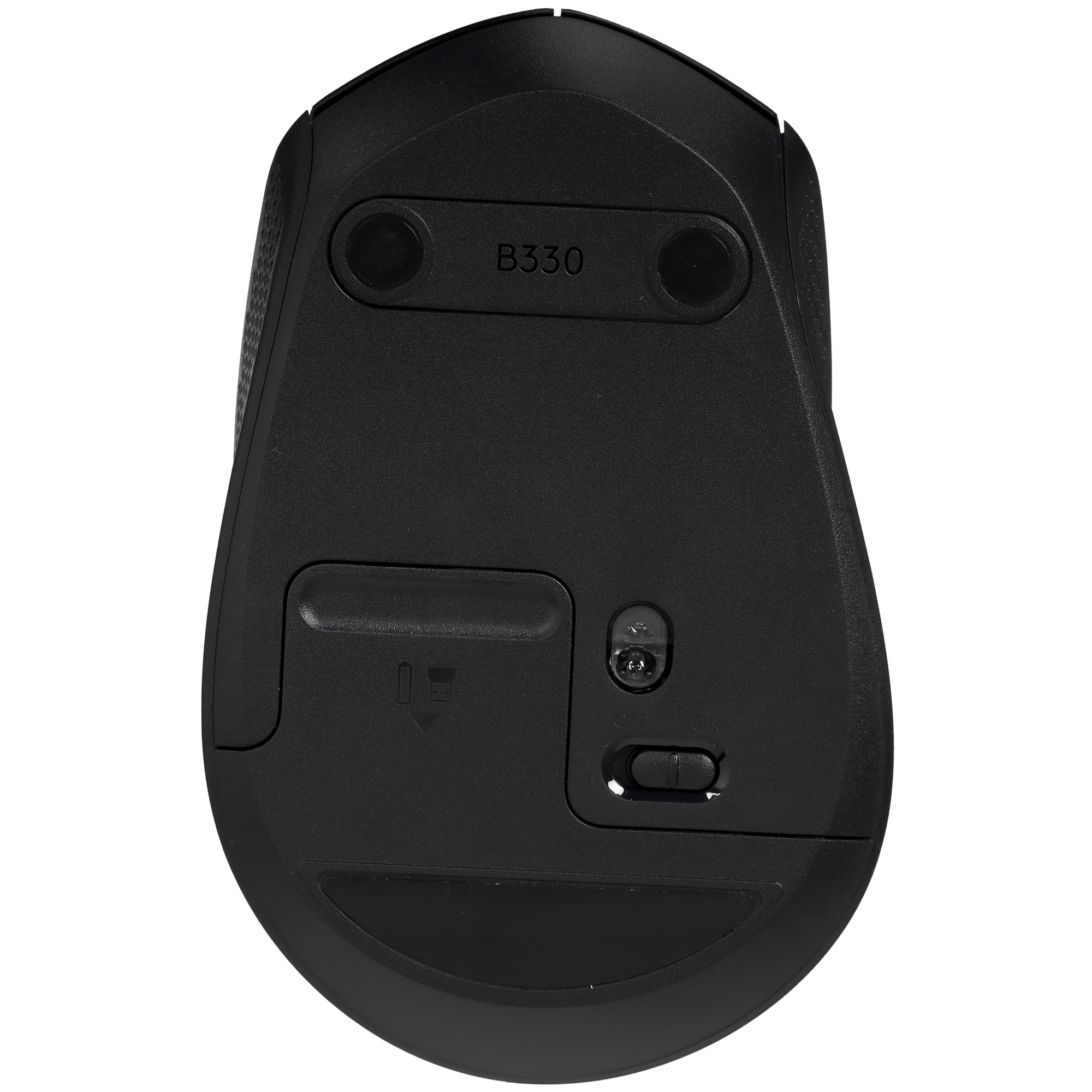 Мышь беспроводная Logitech M330 SILENT PLUS черный, 1000 dpi, радиоканал, USB, кнопки - 3