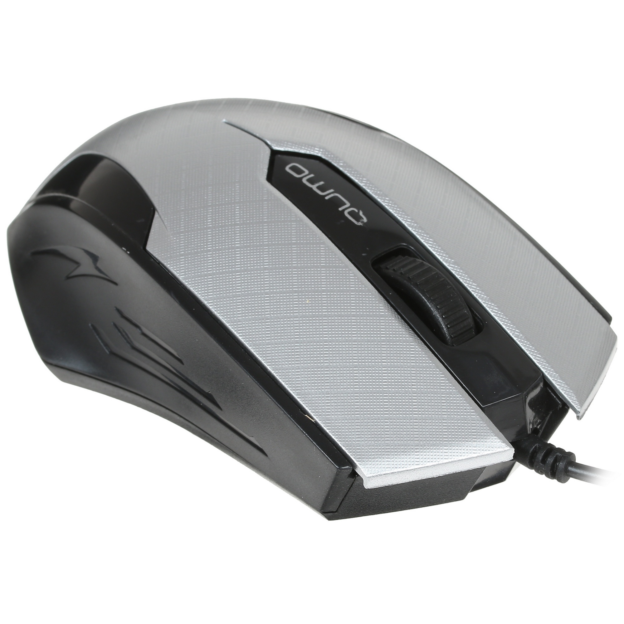 Мышь проводная Qumo Office M14 серый, 1000 dpi, USB, кнопки - 3