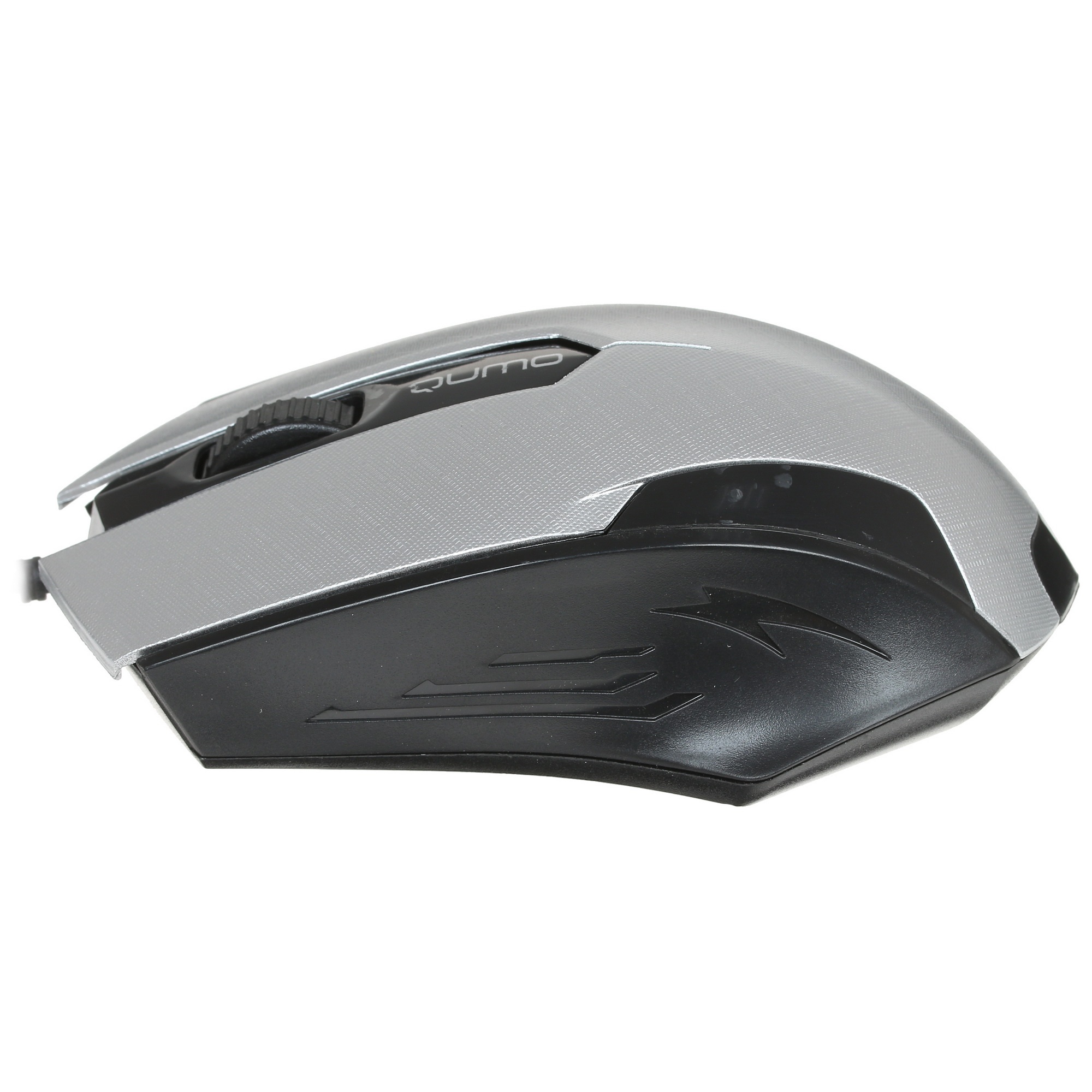 Мышь проводная Qumo Office M14 серый, 1000 dpi, USB, кнопки - 3