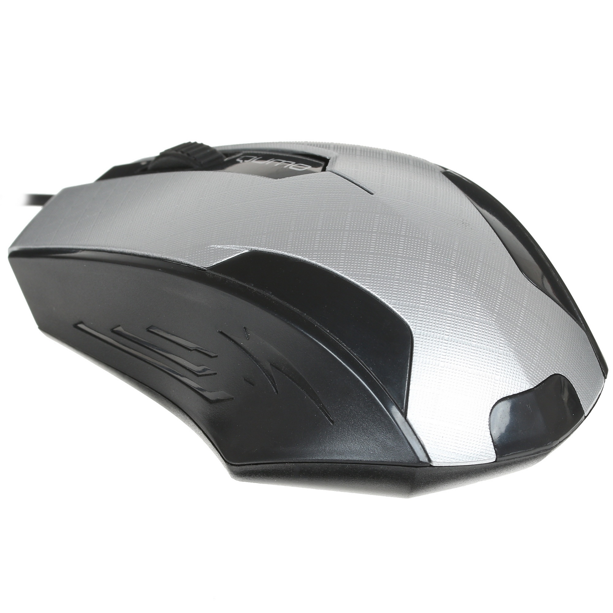 Мышь проводная Qumo Office M14 серый, 1000 dpi, USB, кнопки - 3