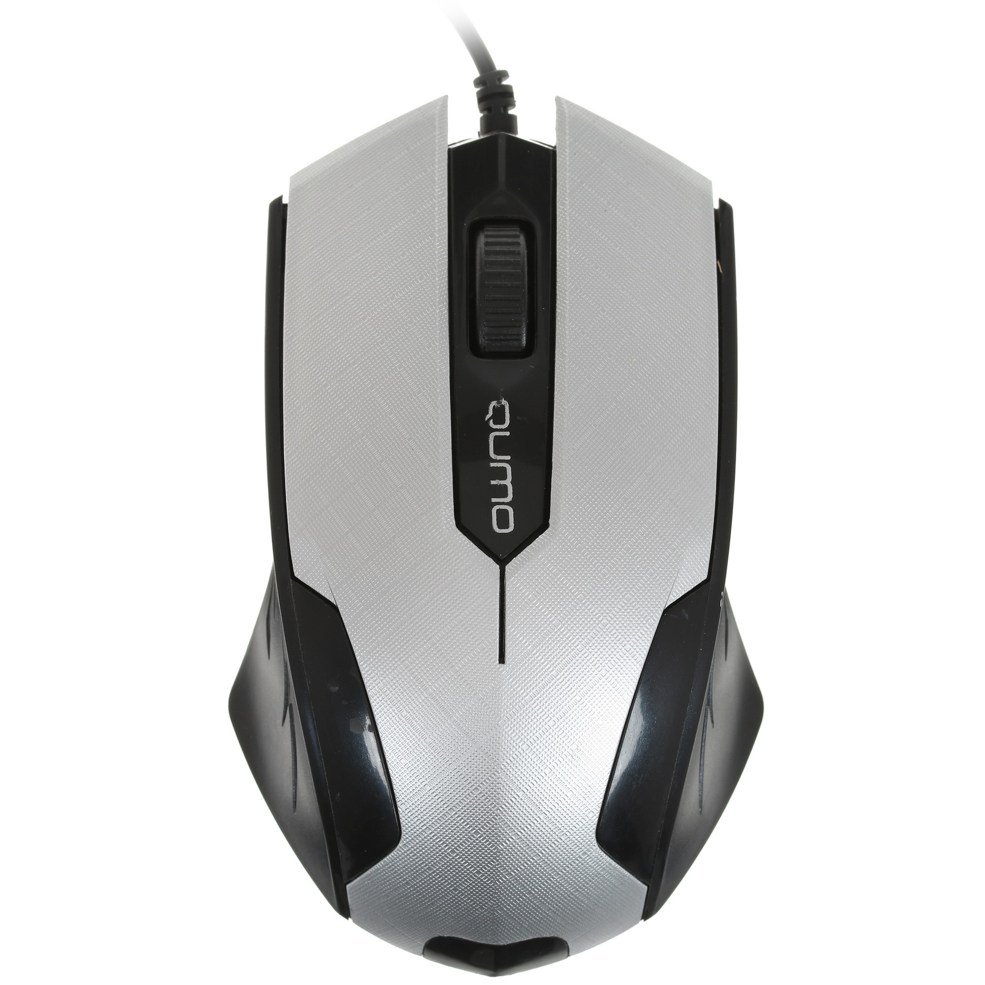Мышь проводная Qumo Office M14 серый, 1000 dpi, USB, кнопки - 3