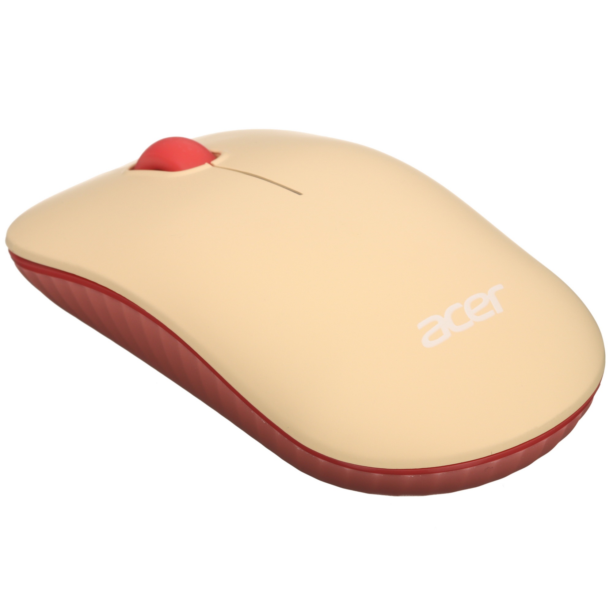 Мышь беспроводная Acer OMR205 бежевый/розовый, 1200 dpi, радиоканал, USB, кнопки - 3