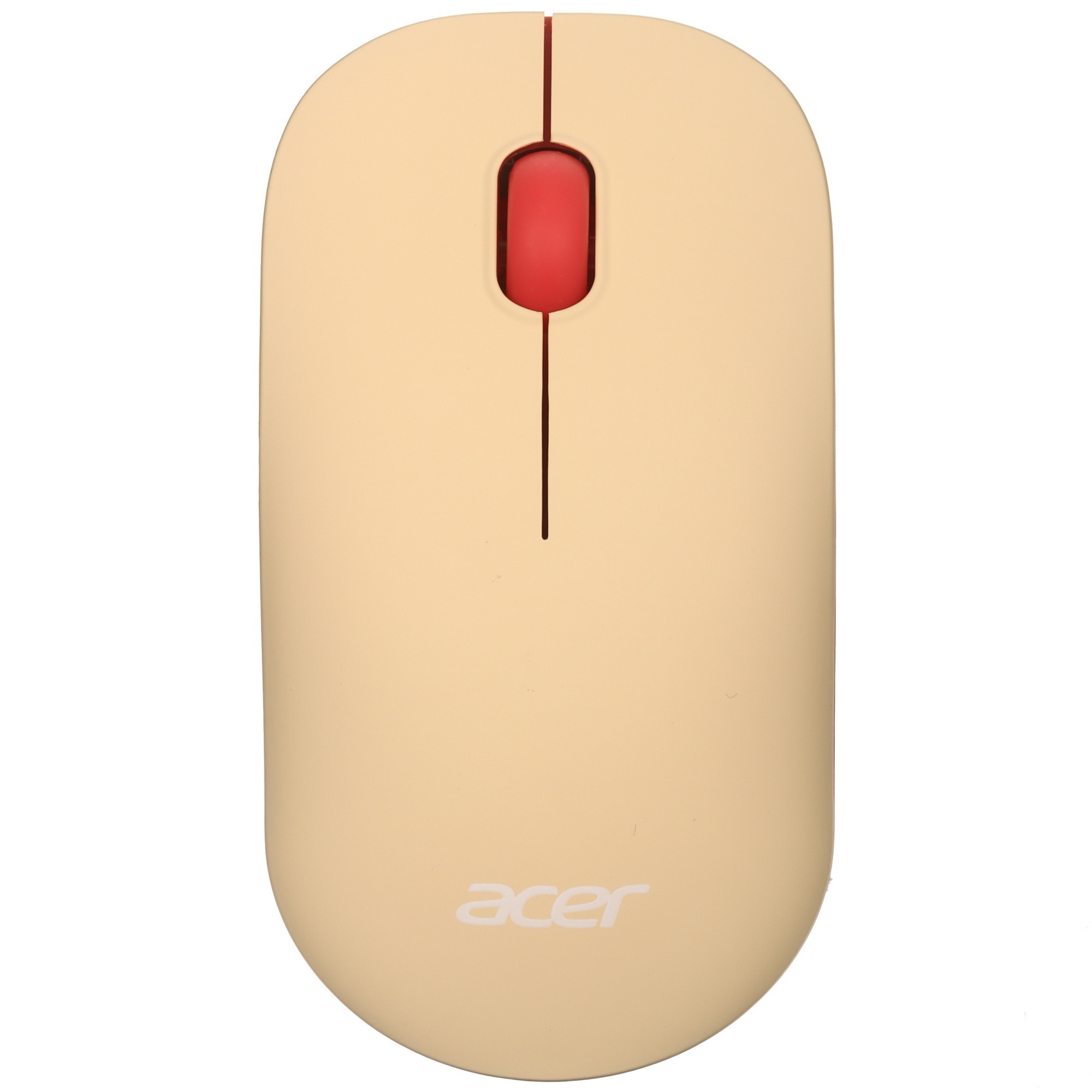 Мышь беспроводная Acer OMR205 бежевый/розовый, 1200 dpi, радиоканал, USB, кнопки - 3