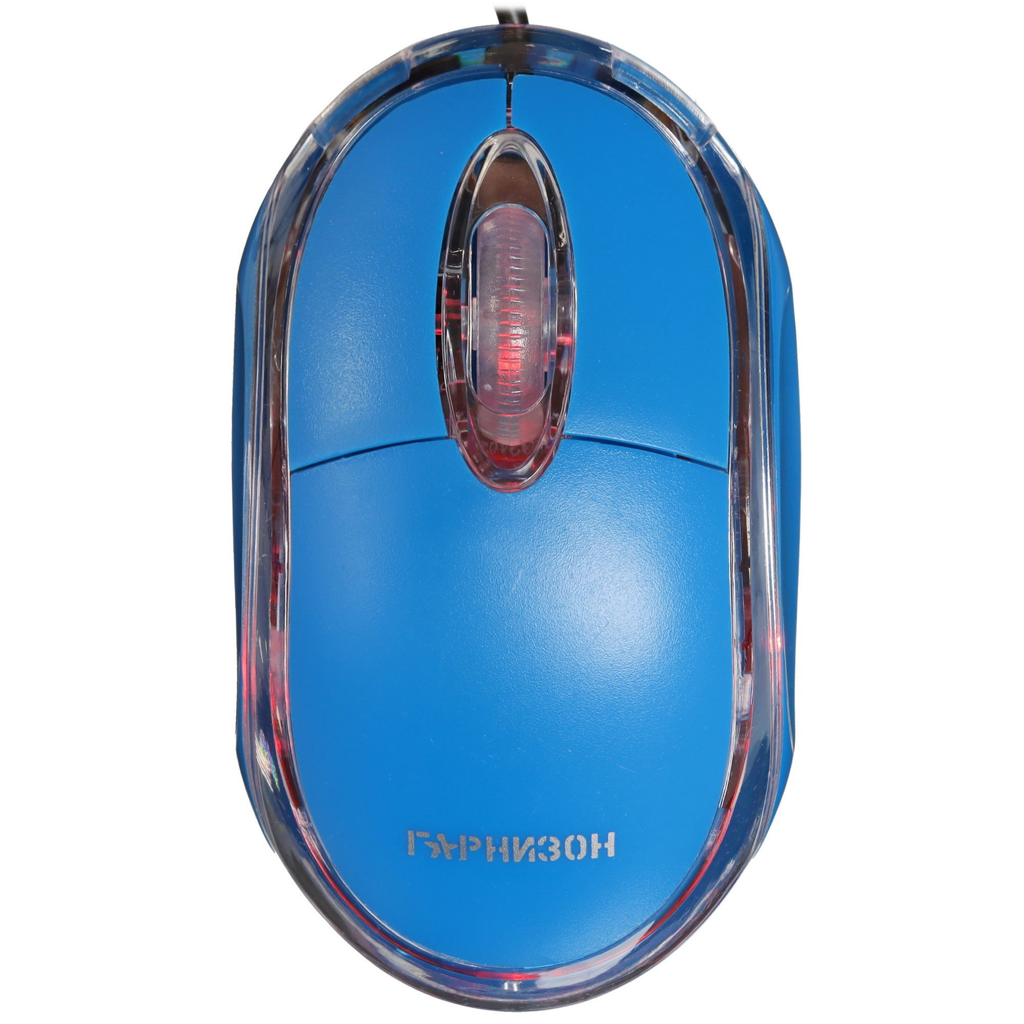 Мышь проводная Гарнизон GM-100B синий, 1000 dpi, USB, кнопки - 3