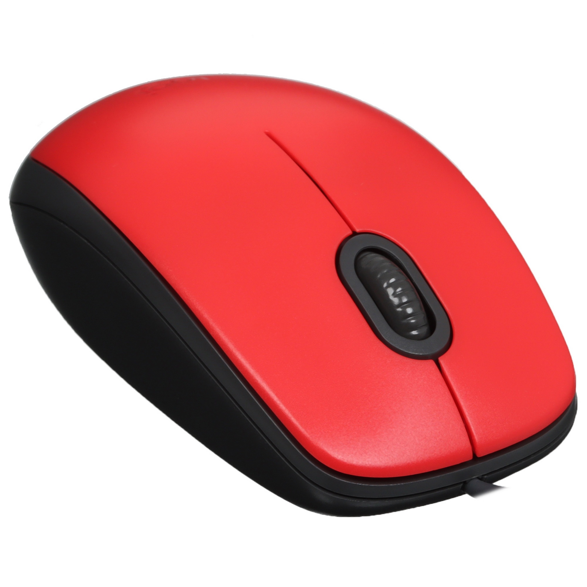 Мышь проводная Logitech M110 Silent красный, 1000 dpi, USB, кнопки - 3