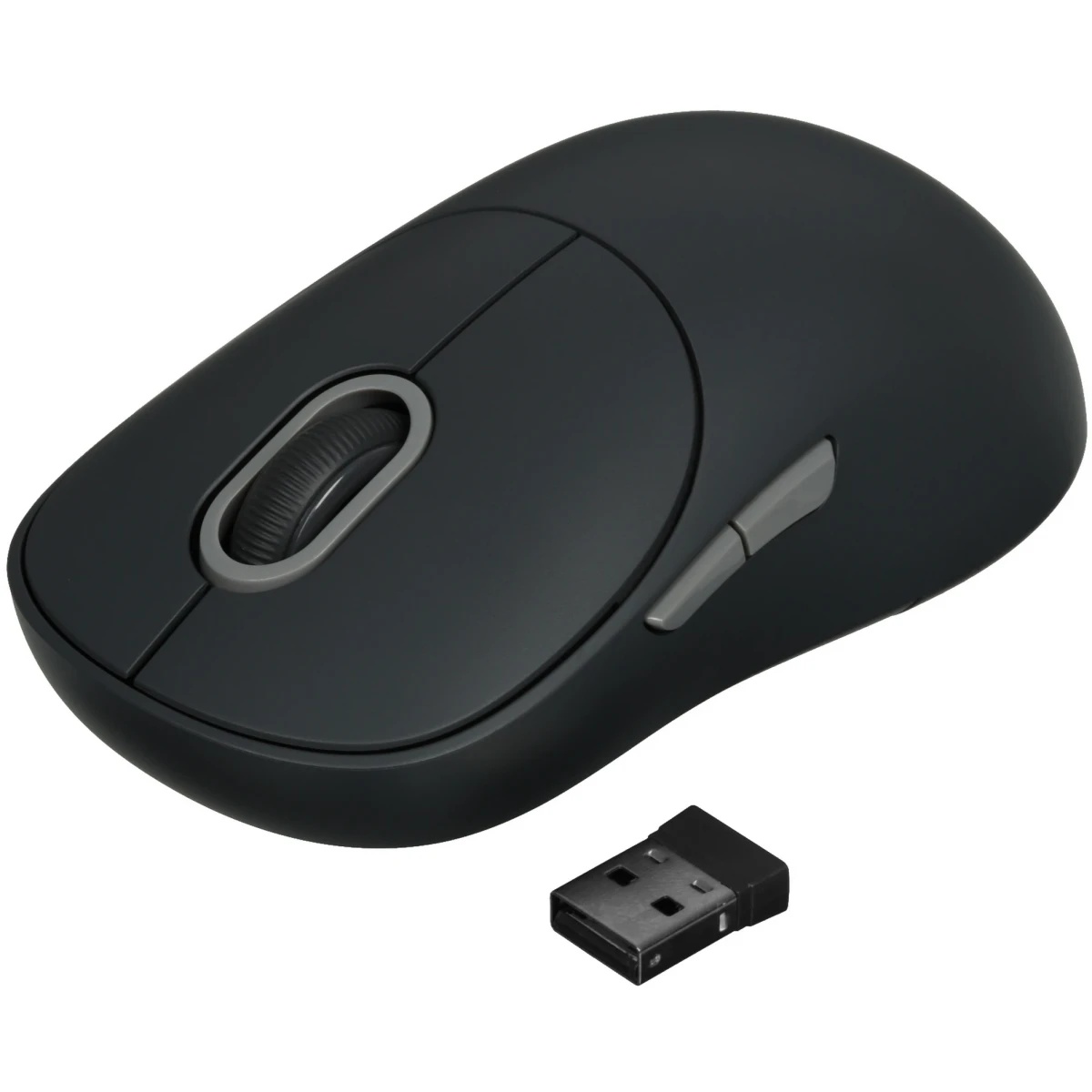 Мышь беспроводная Xiaomi Wireless Mouse 3 черный, 1200 dpi, радиоканал, Bluetooth, USB, кнопки - 5