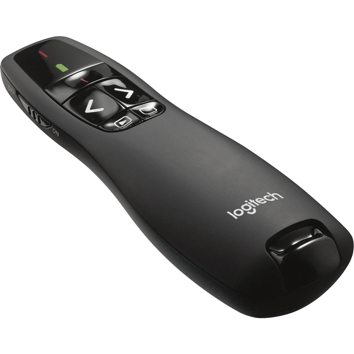 Презентер Logitech R400 черный, радиоканал, USB, кнопки - 5