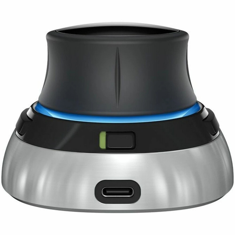 Мышь беспроводная 3DConnexion SpaceMouse Wireless (3DX-700115) черный/серебристый, радиоканал, Bluet