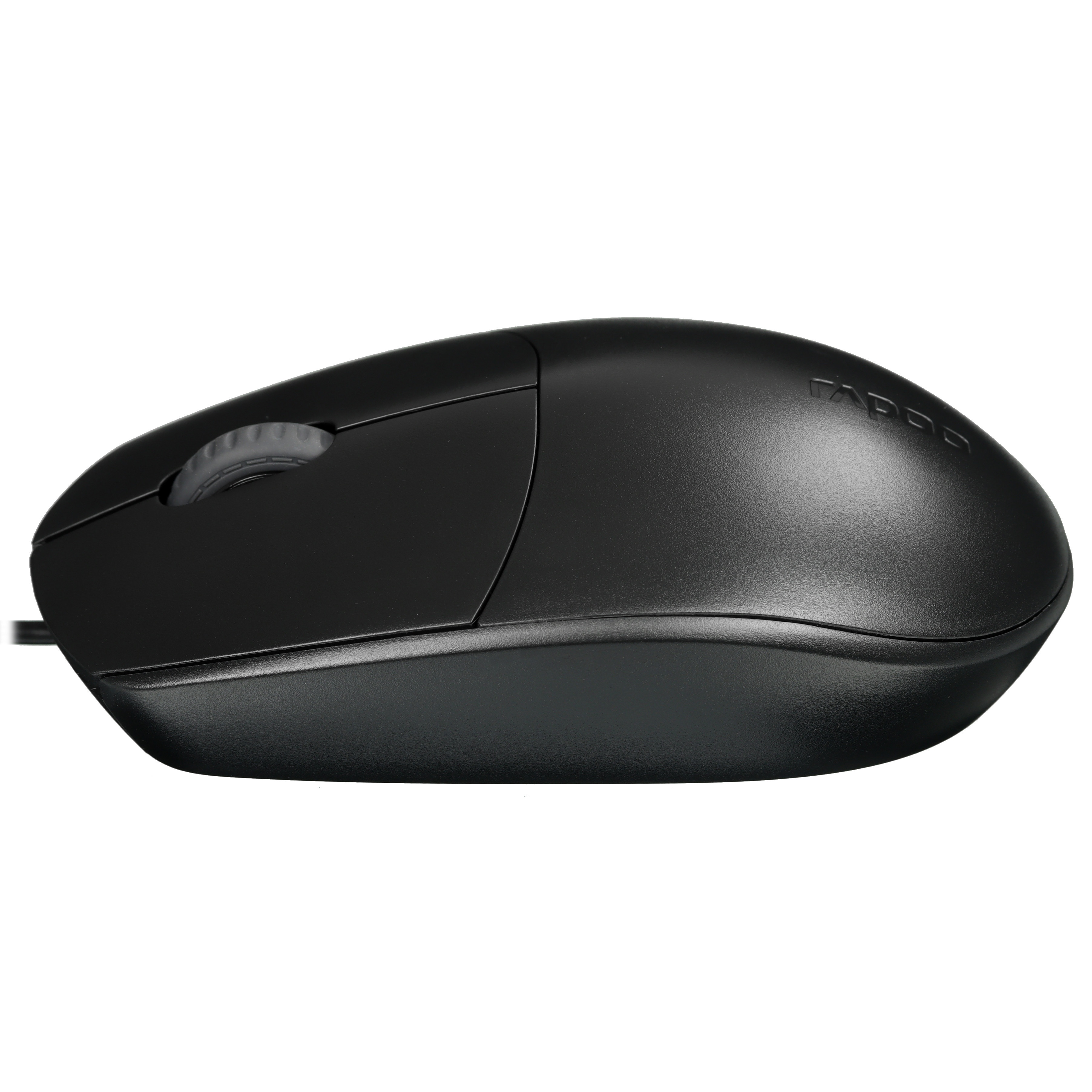 Мышь проводная Rapoo N100 черный, 1600 dpi, USB, кнопки - 3