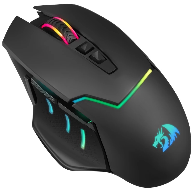 Мышь беспроводная Defender Redragon Mirage Pro черный, 8000 dpi, радиоканал, USB, кнопки - 9