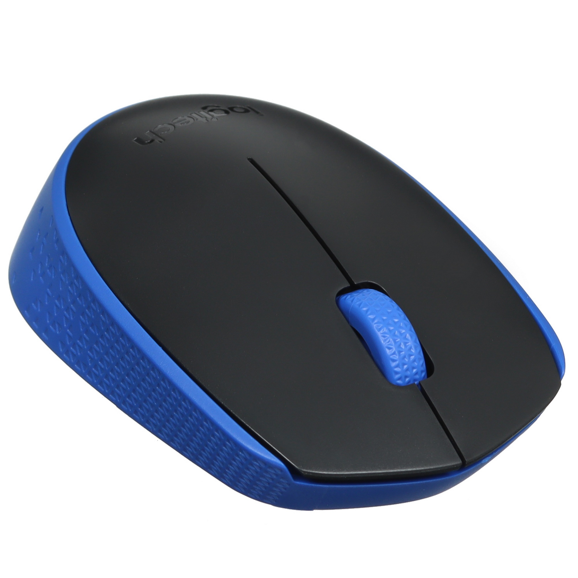 Мышь беспроводная Logitech M171 синий, 1000 dpi, радиоканал, USB, кнопки - 3