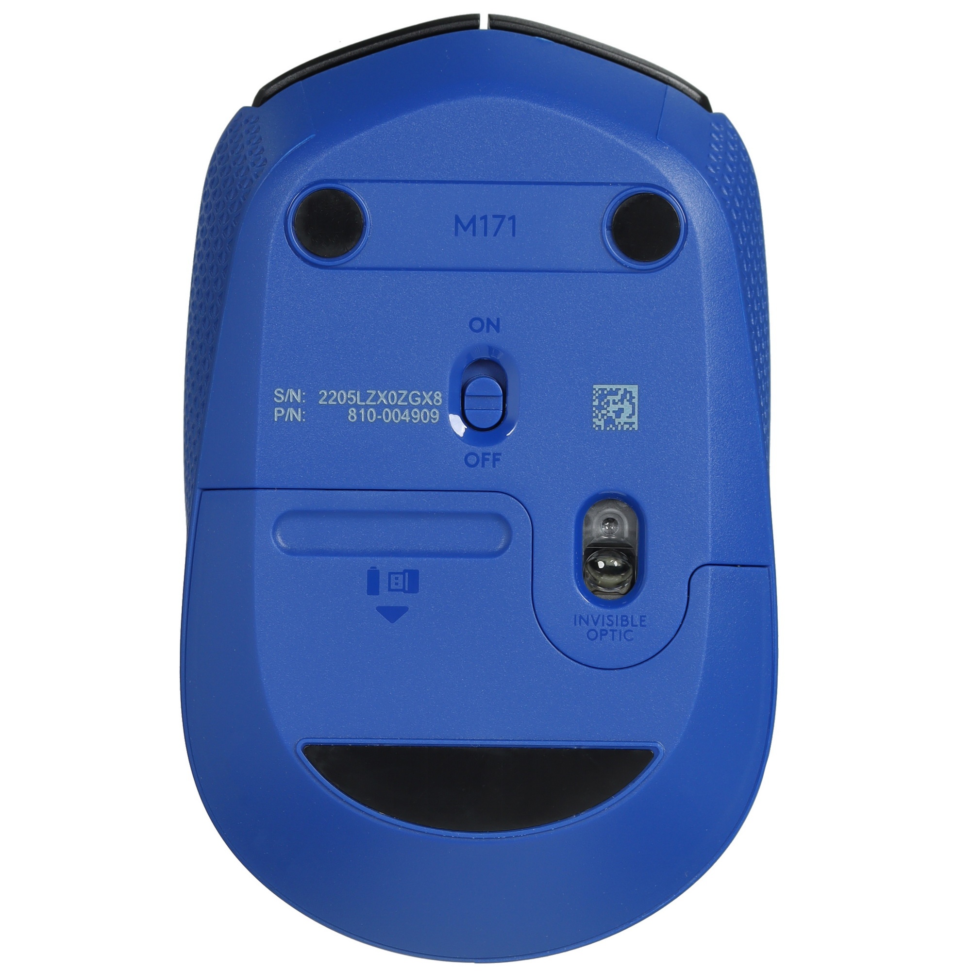 Мышь беспроводная Logitech M171 синий, 1000 dpi, радиоканал, USB, кнопки - 3