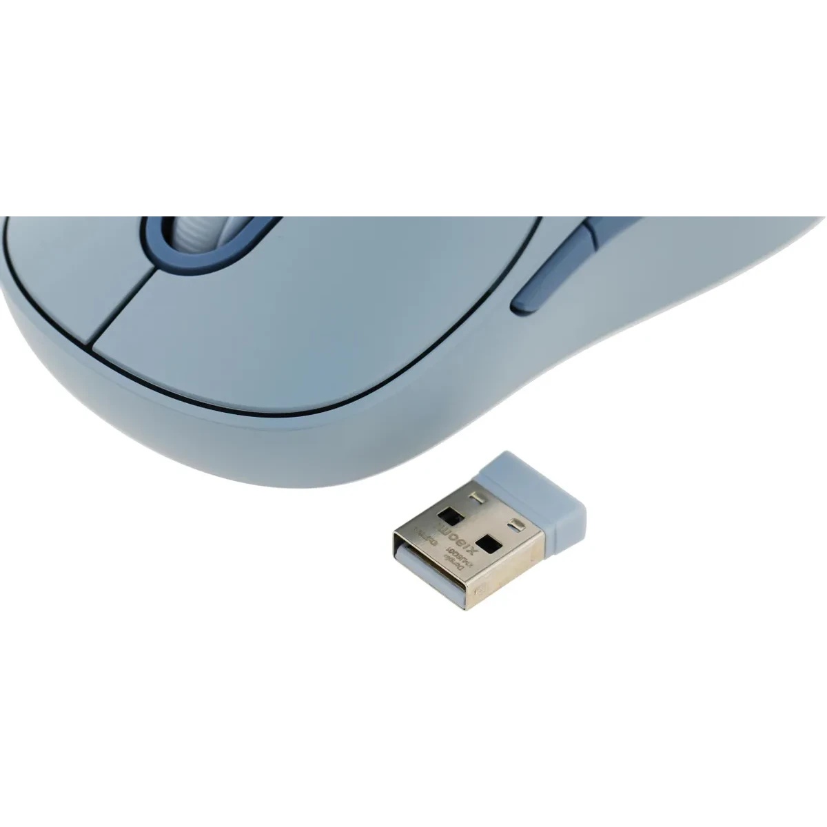 Мышь беспроводная Xiaomi Wireless Mouse 3 синий, 1200 dpi, радиоканал, Bluetooth, USB, кнопки - 5
